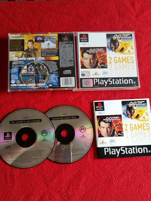 Two 007 Games: The World is Not Enough AND Tomorrow Never Dies - PS1 Games