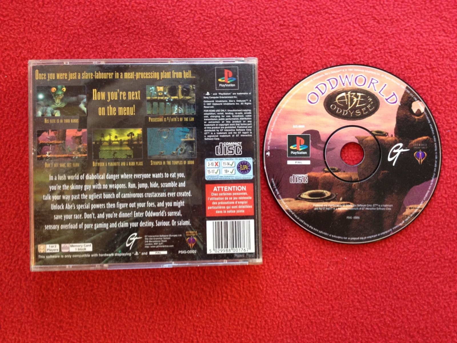 Oddworld: Abe's Oddysee - PS1 Game - PlayStation, Games, Action and adventure - Level Up Gaming NZ
