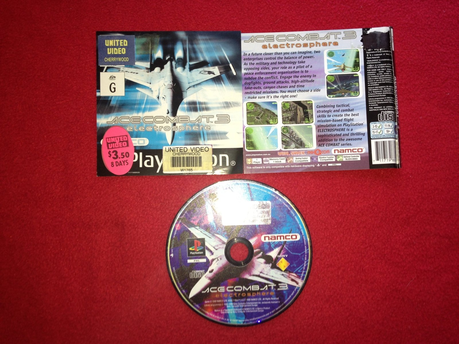 Ace Combat 3: Electrosphere - PS1 Game - PlayStation, Games, Action and adventure - Level Up Gaming NZ