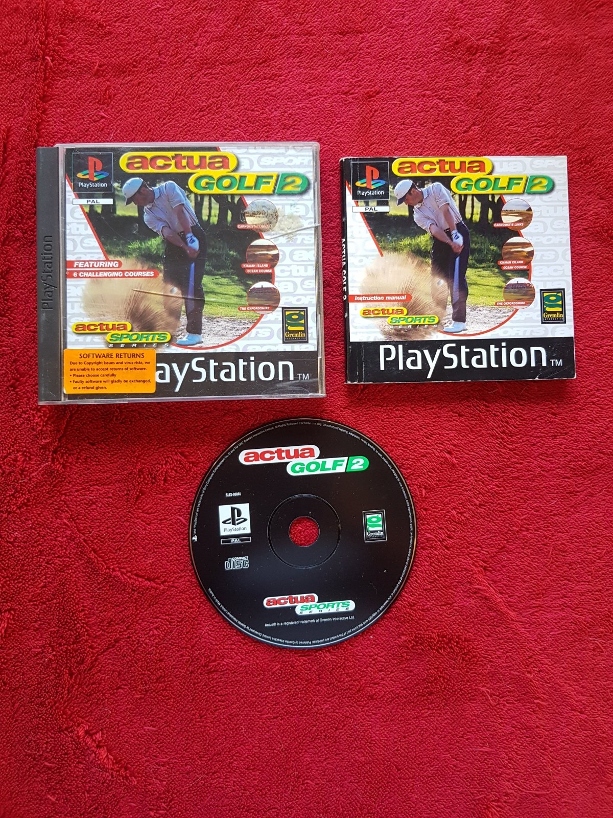Actua Golf 2 - PS1 Game - PlayStation, Games, Sports - Level Up Gaming NZ
