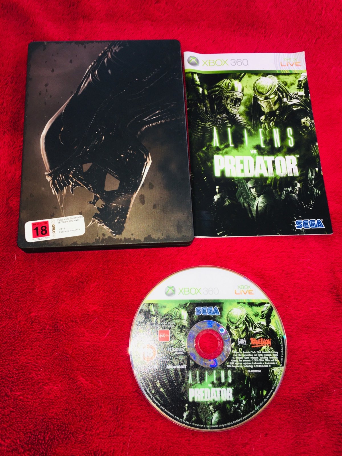 Aliens vs. Predator - STEEL CASE XBOX360 Game - Xbox 360, Games, Action and adventure - Level Up Gaming NZ