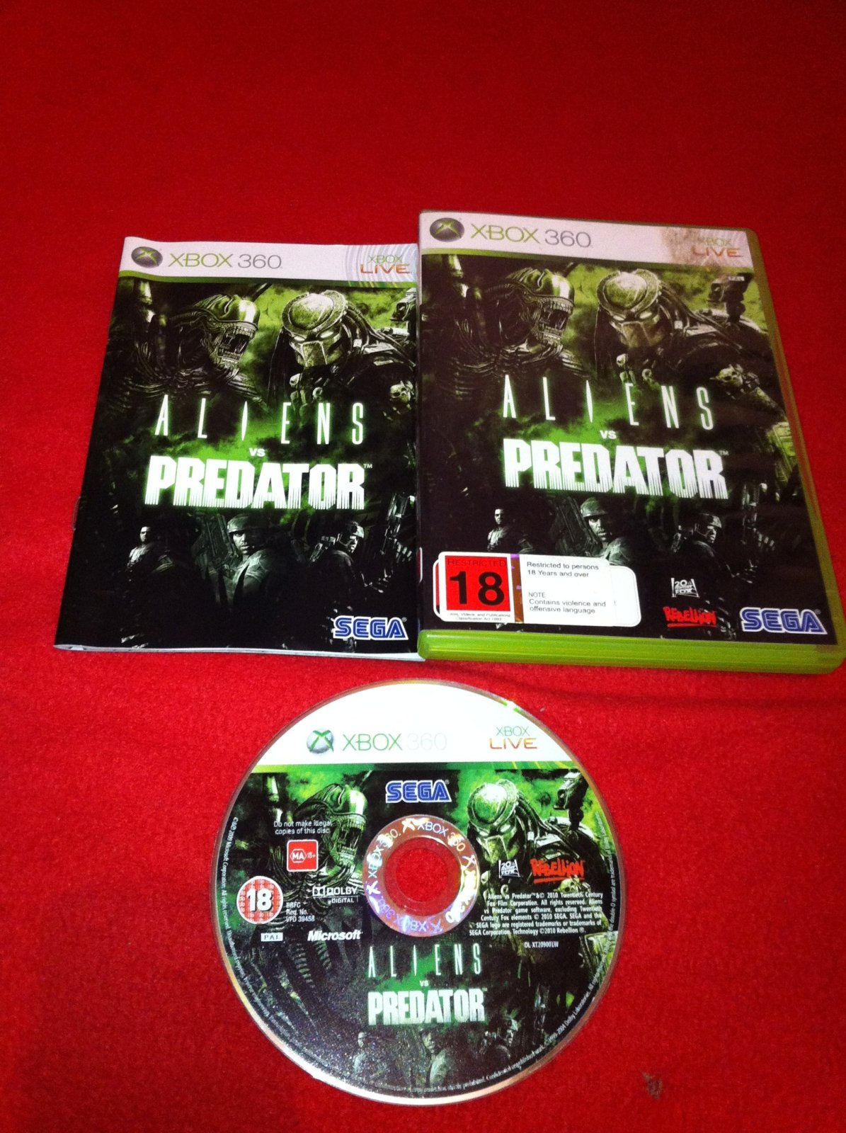 Aliens vs. Predator - XBOX360 Game - Xbox 360, Games, Action and adventure - Level Up Gaming NZ