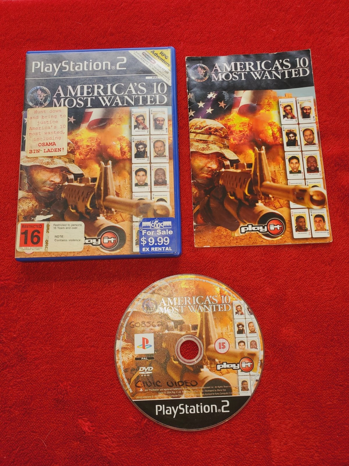 America's 10 Most Wanted - PS2 Game - PlayStation 2, Games, Shooter - Level Up Gaming NZ