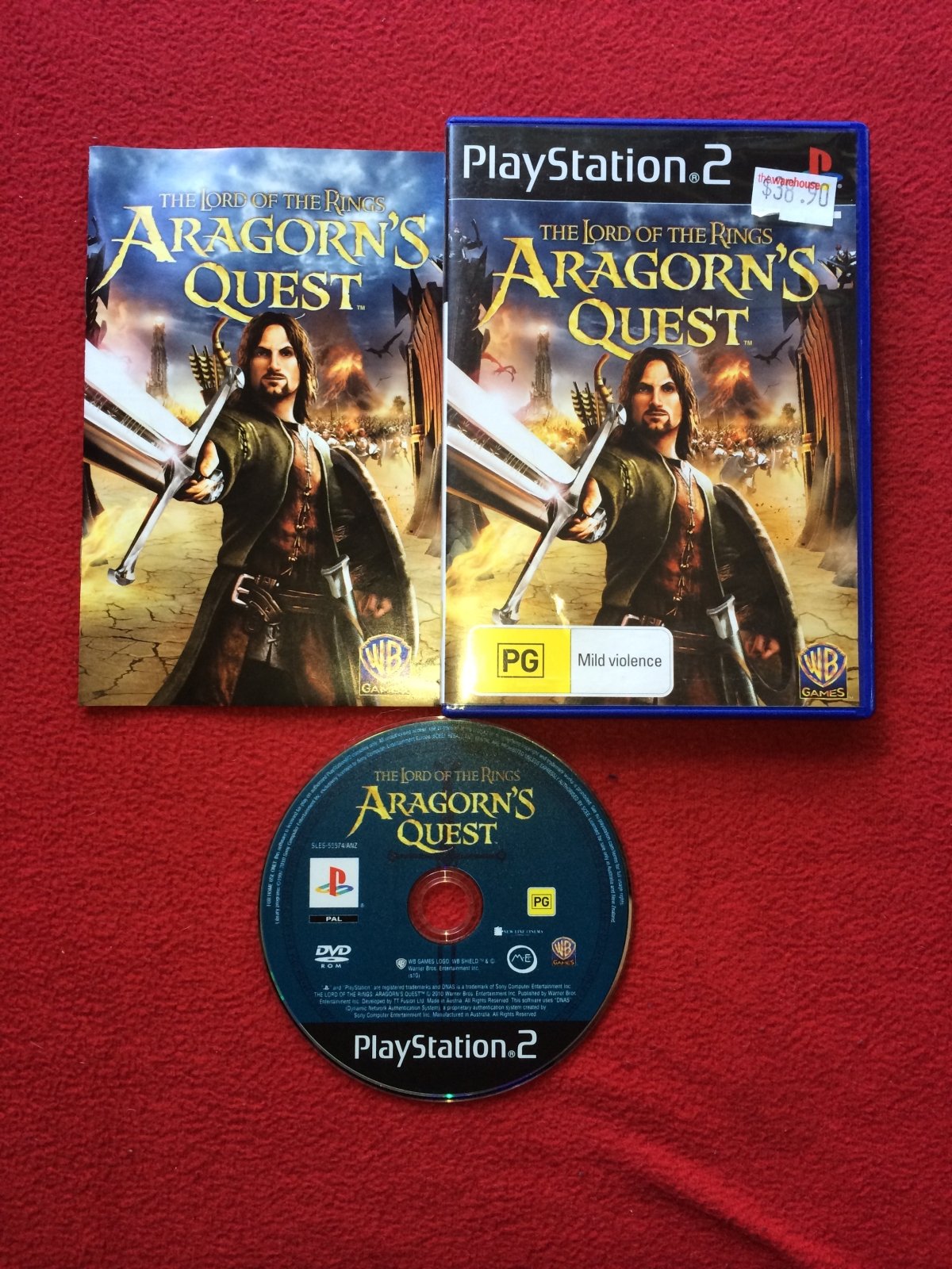 LOTR: Aragorn's Quest - AS NEW PS2 Game - PlayStation 2, Games, Action and adventure - Level Up Gaming NZ
