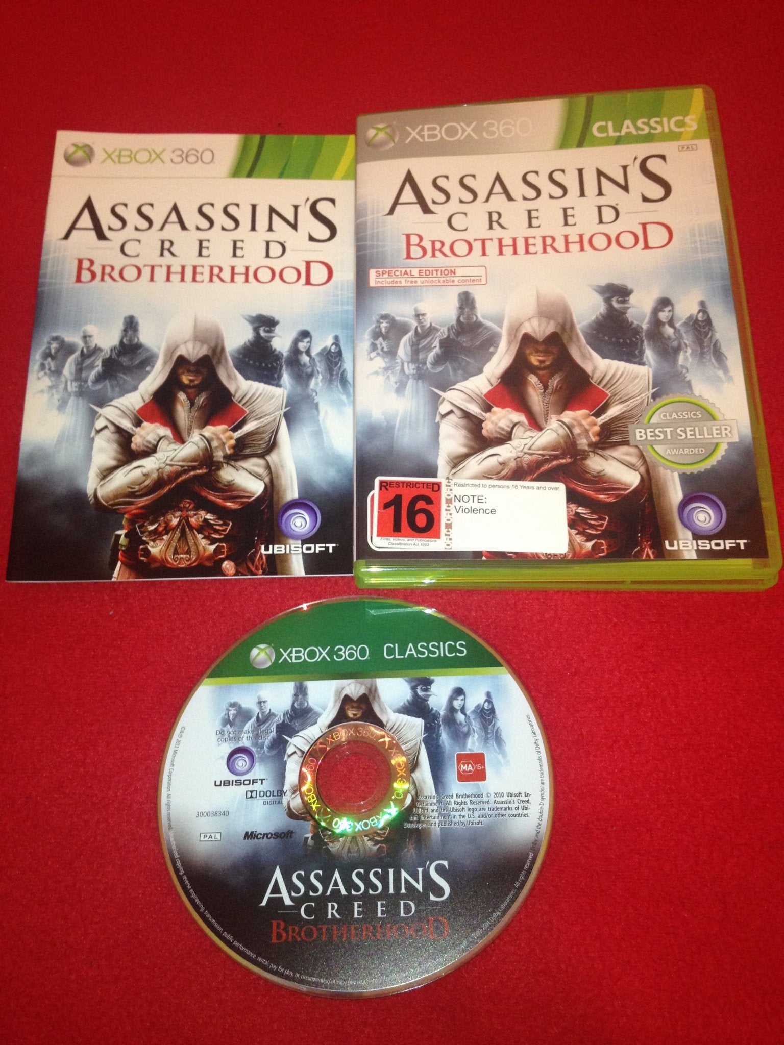 Assassin's Creed Brotherhood - 8.5/10! Xbox 360 Game - Xbox 360 - Xbox 360, Games, Action and adventure - Level Up Gaming NZ