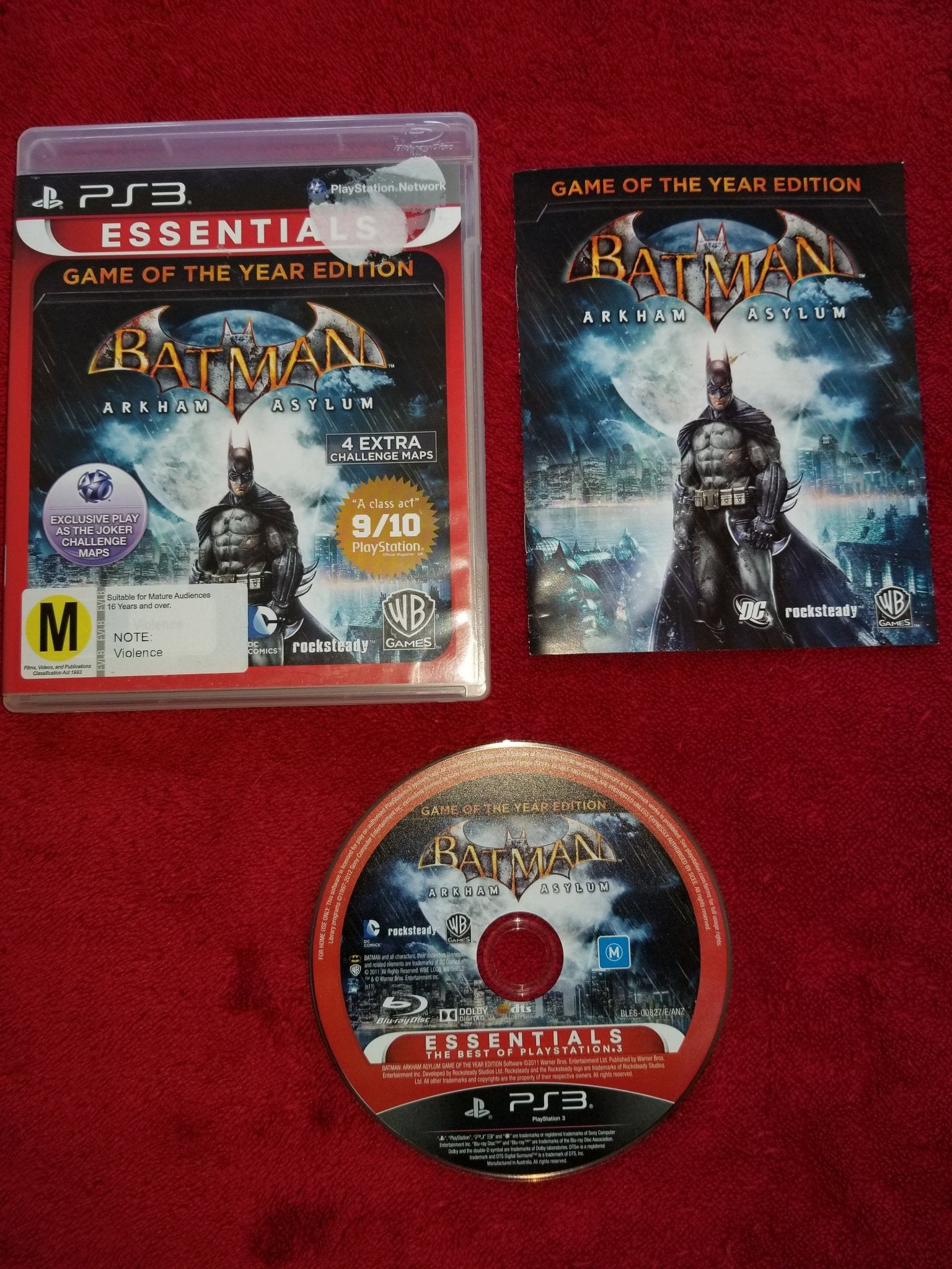 Batman Arkham Asylum - Game of the Year! - PS3 Game - PlayStation 3, Games, Action and adventure - Level Up Gaming NZ