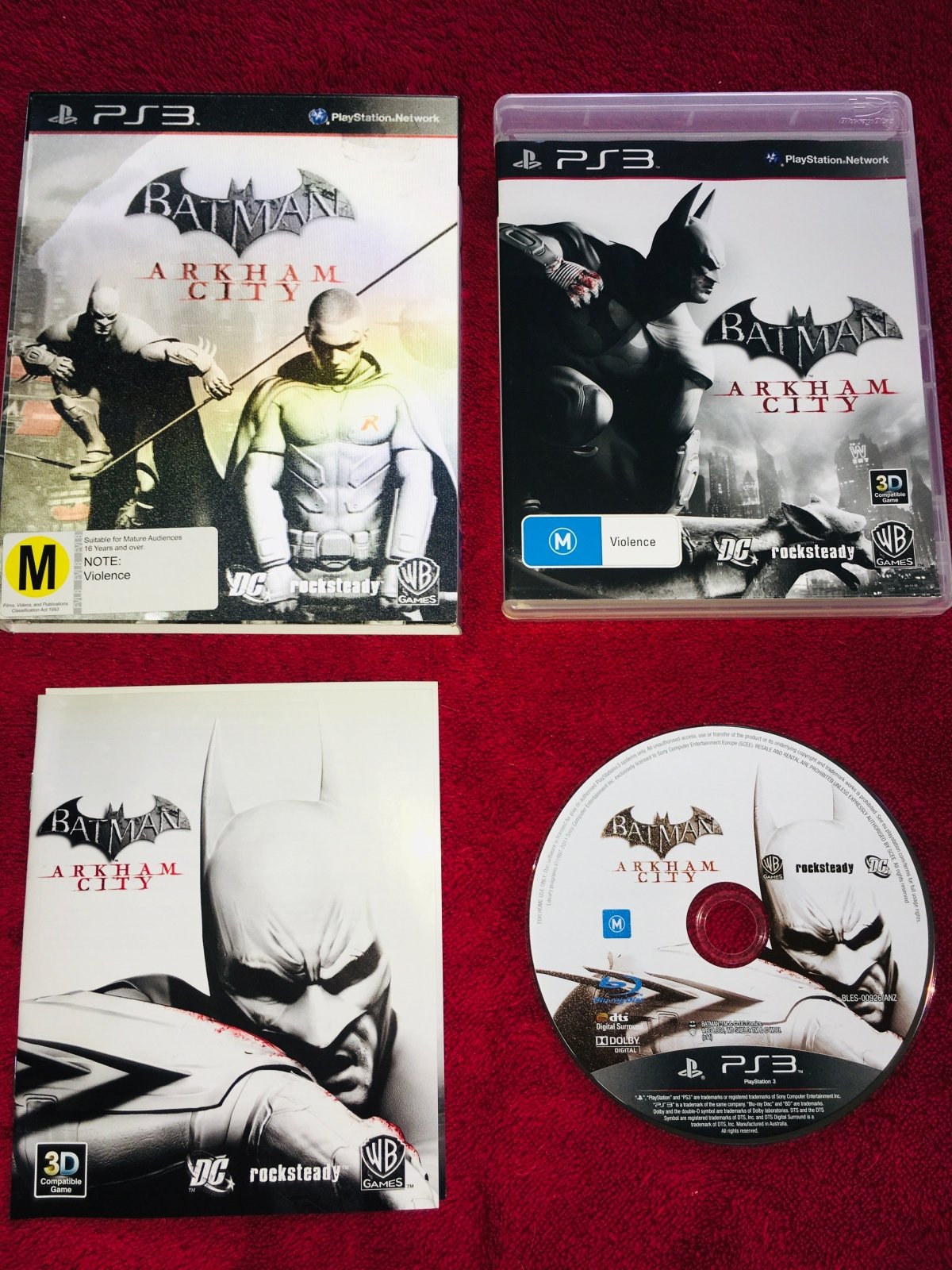Batman: Arkham City with HOLOGRAPHIC cover - 9/10! PS3 Game - PlayStation 3, Games, Action and adventure - Level Up Gaming NZ