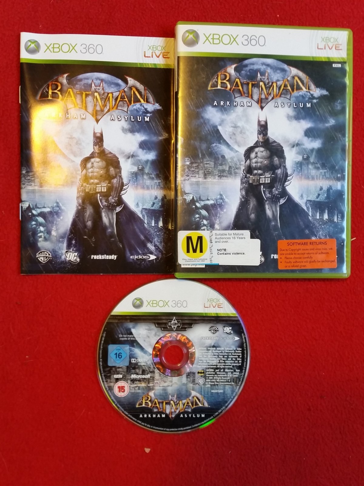 Batman Arkham Asylum - 9/10! XBOX360 Game - Xbox 360, Games, Action and adventure - Level Up Gaming NZ