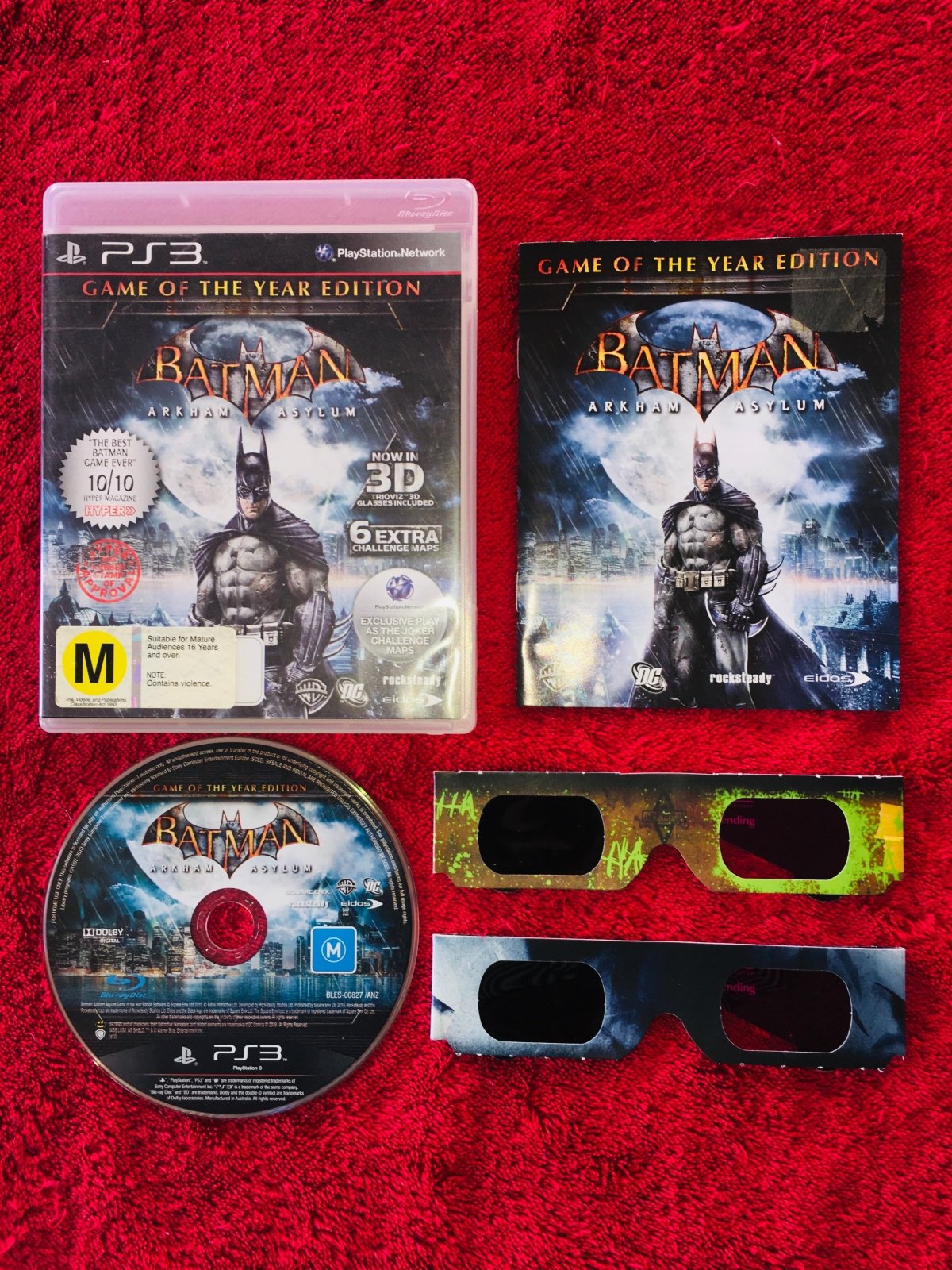 Batman Arkham Asylum - Game of the Year with 3D Glasses! - PS3 Game - PlayStation 3, Games, Action and adventure - Level Up Gaming NZ