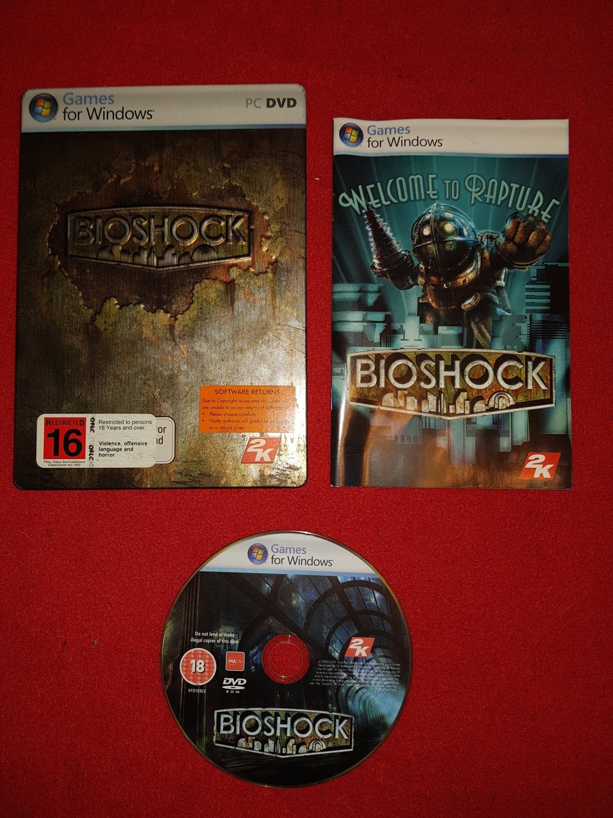 BioShock STEELBOOK - 9/10! PC Game - PC games, Shooter - Level Up Gaming NZ