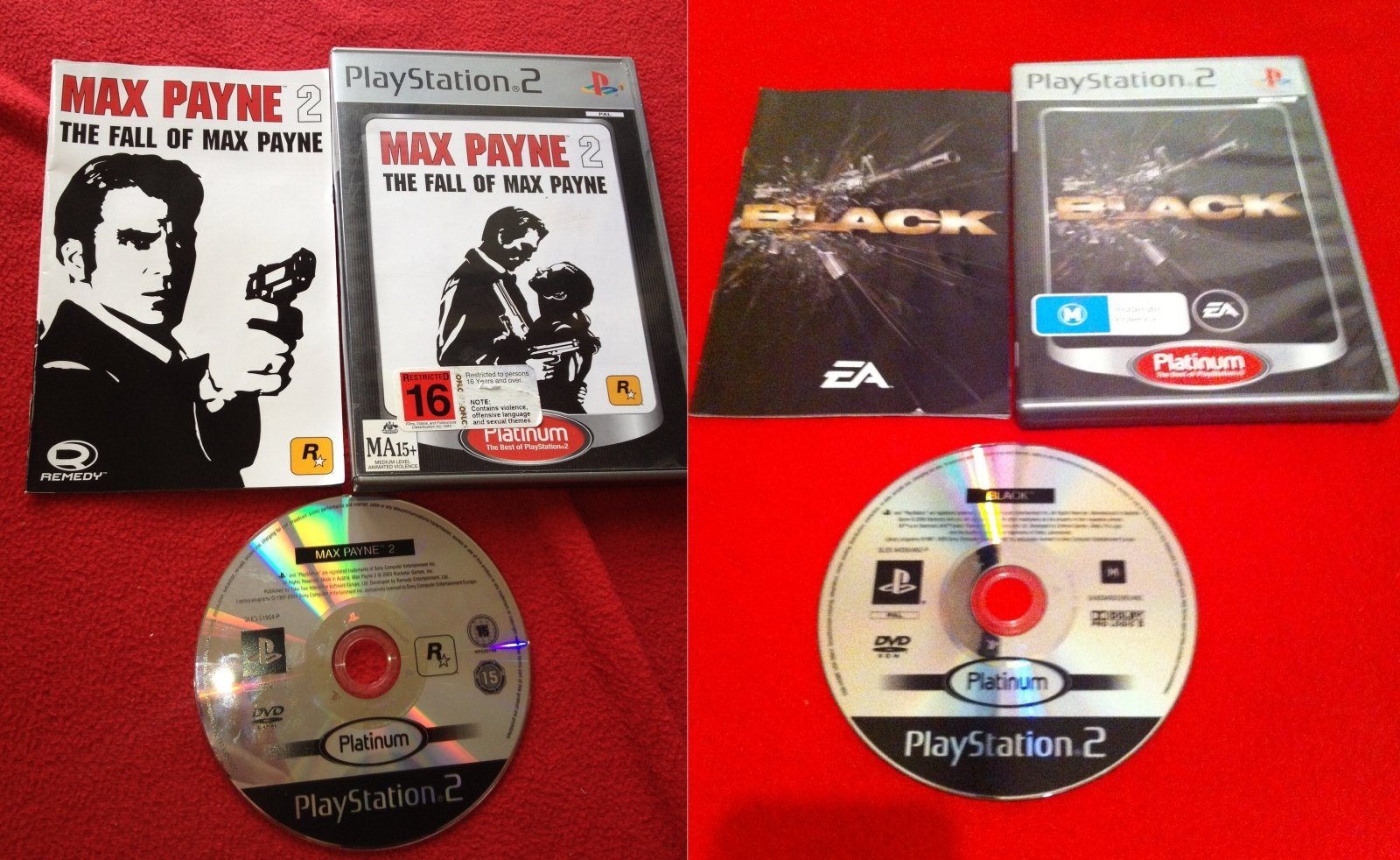 Max Payne 2 and Black - Play Station 2 Games - PlayStation 2, Games, Shooter - Level Up Gaming NZ
