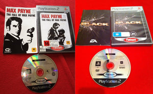 Max Payne 2 and Black - Play Station 2 Games