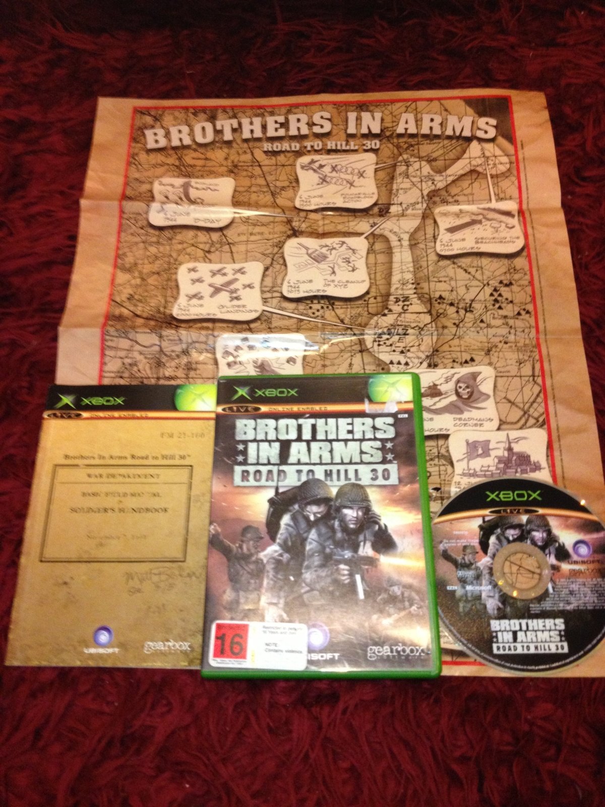 Brothers in Arms: Road to Hill 30 - XBOX Game WITH MAP - Xbox, Games, Shooter - Level Up Gaming NZ