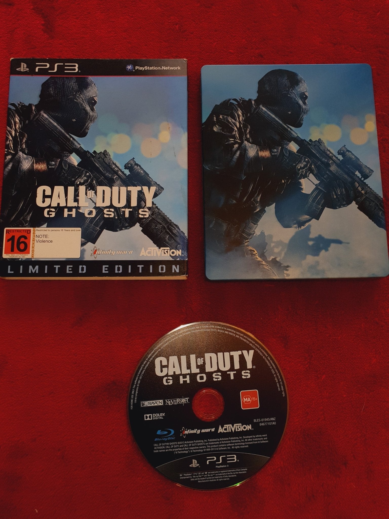 Call of Duty: Ghosts LIMITED METAL CASE - 8.8/10! PS3 Game - PlayStation 3, Games, Shooter - Level Up Gaming NZ