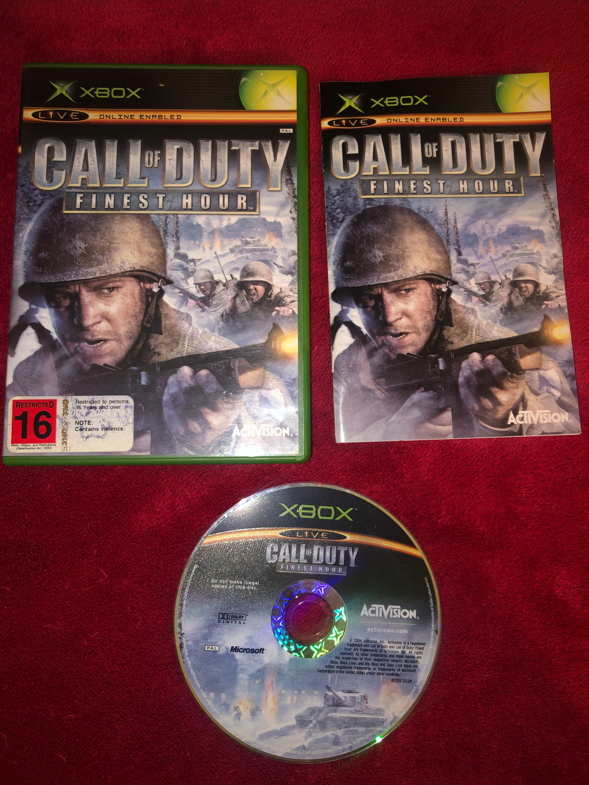 Call of Duty: Finest Hour - AS NEW XBOX Game - Xbox, Games, Shooter - Level Up Gaming NZ