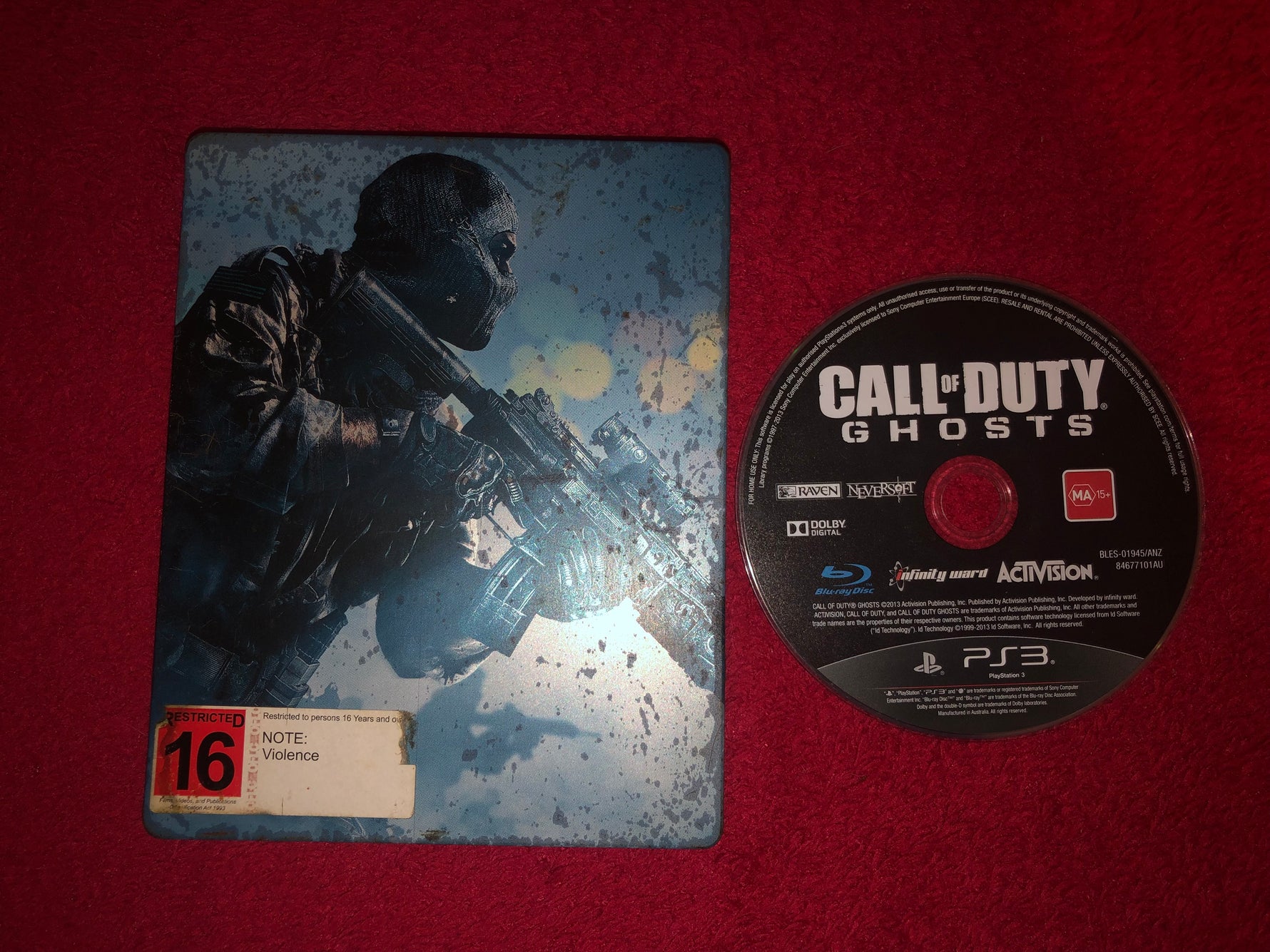 Call of Duty: Ghosts LIMITED METAL CASE - 8.8/10! PS3 Game