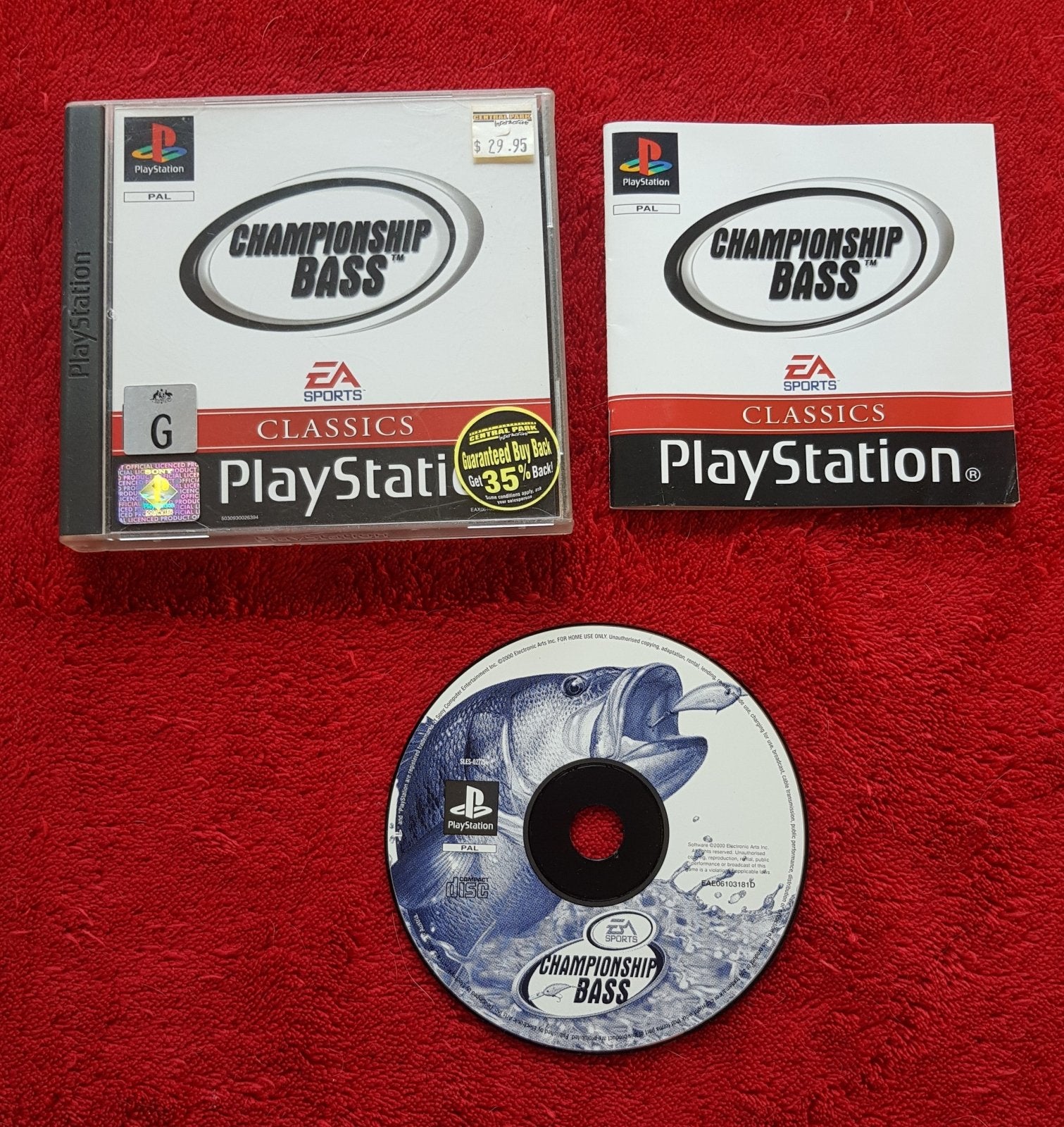 Championship Bass - PS1 Game - PlayStation, Games, Sports - Level Up Gaming NZ
