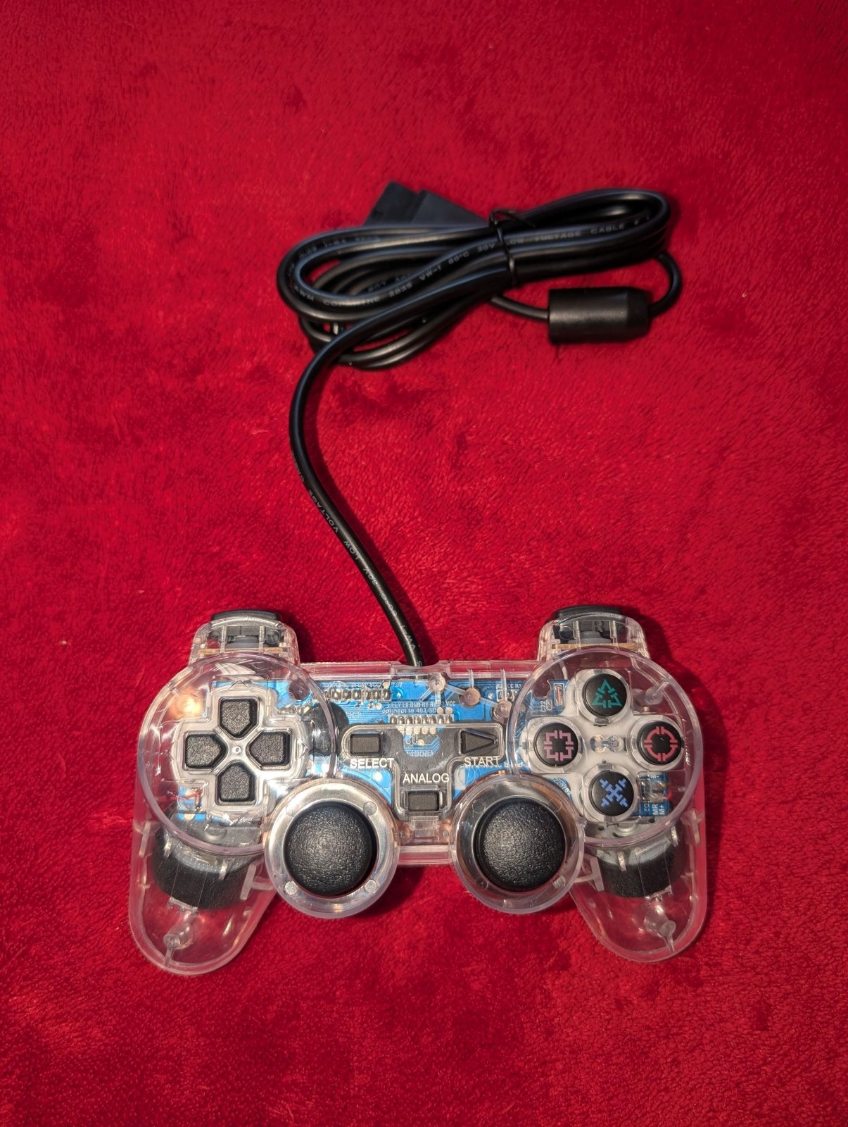 Amazing Clear Translucent PS2 Controller - PlayStation 2, Accessories, Controllers - Level Up Gaming NZ