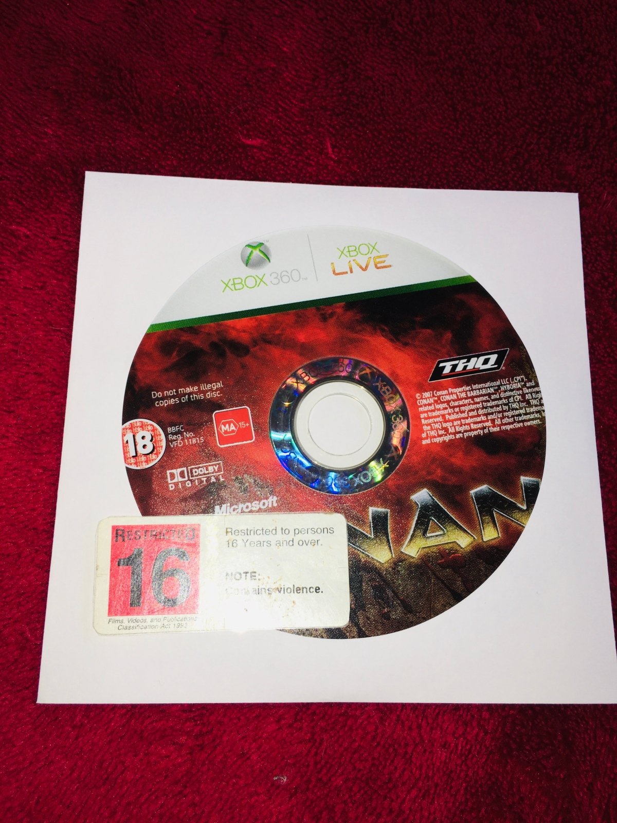 Conan - RARE XBOX360 Game - Xbox 360, Games, Action and adventure - Level Up Gaming NZ