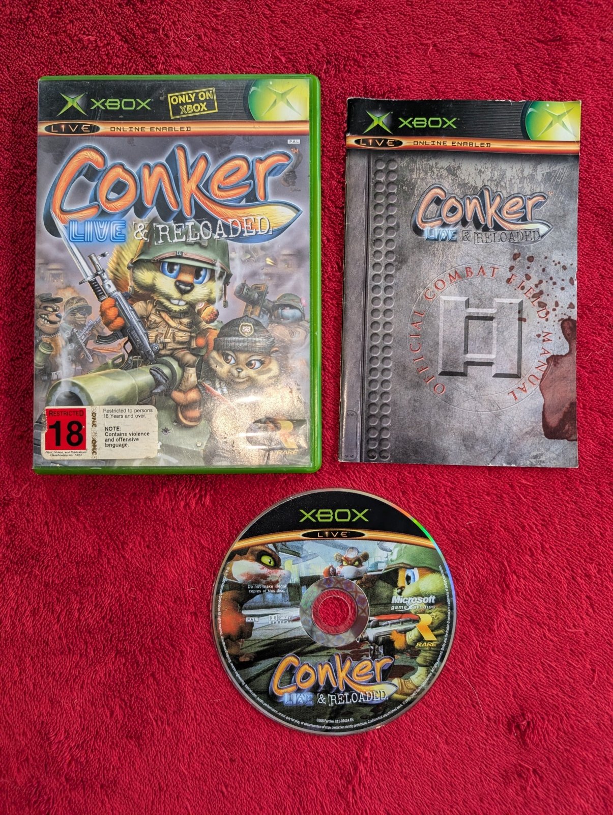 Conker: Live & Reloaded - RARE XBOX Game - Xbox, Games, Shooter - Level Up Gaming NZ