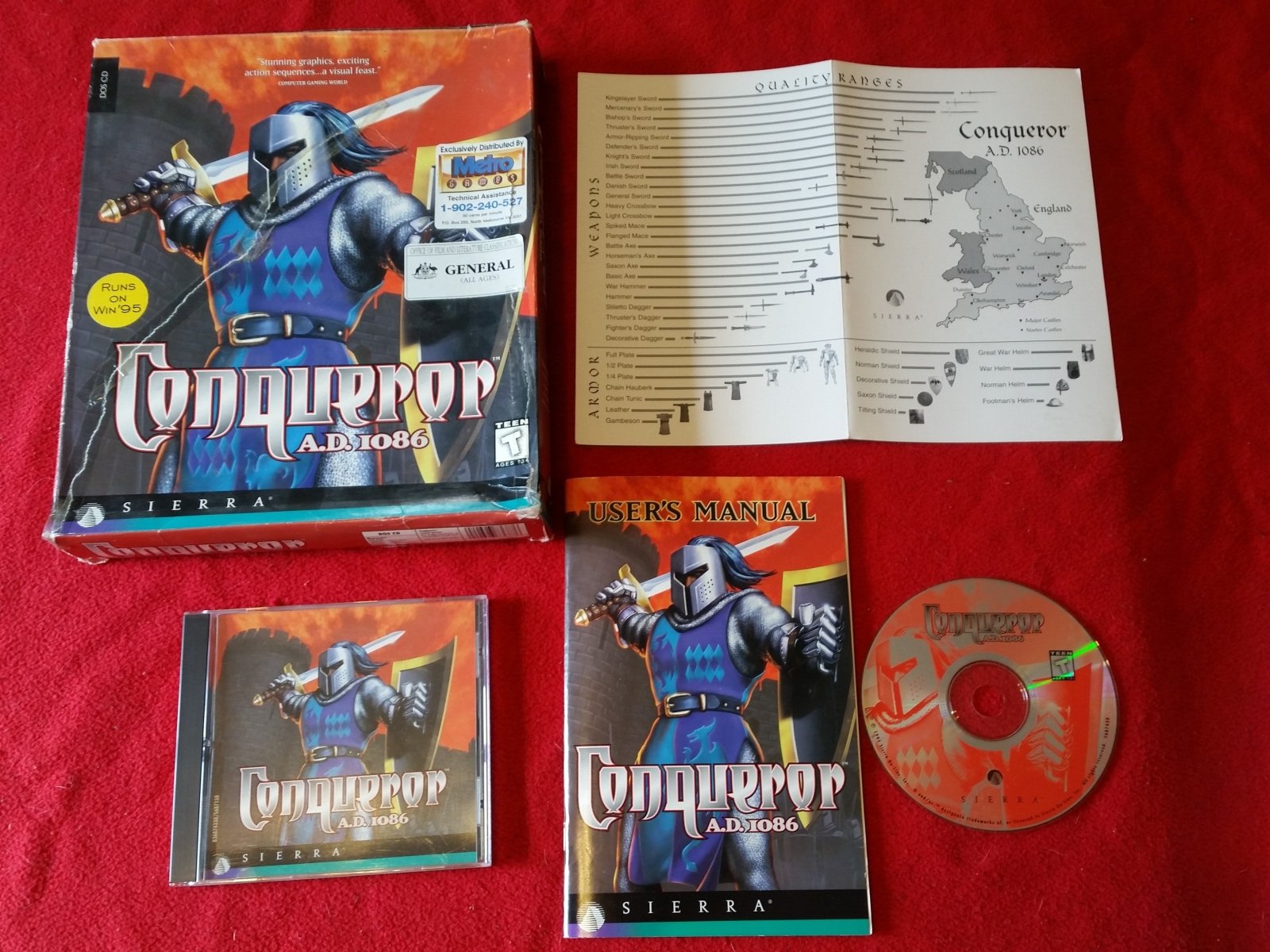 Conqueror 1086 A.D. - RARE + BOXED PC Game - PC games, Strategy and puzzle - Level Up Gaming NZ