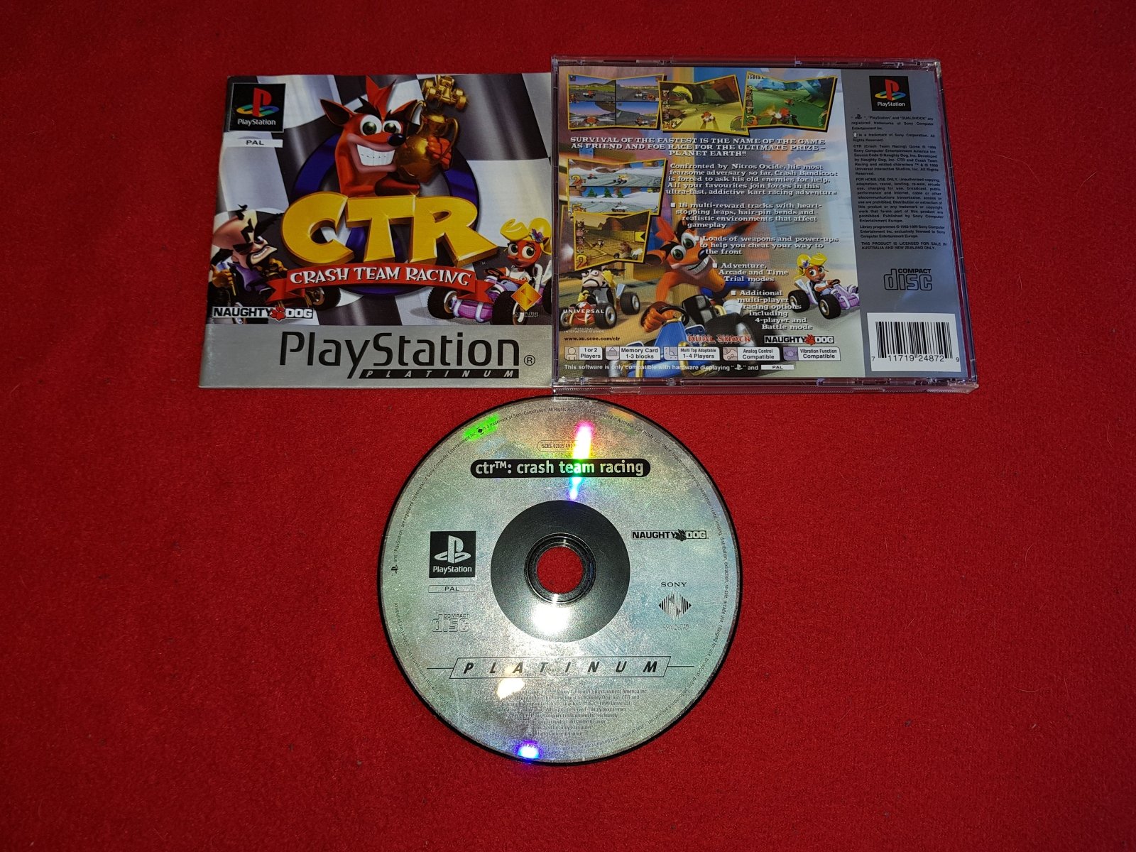 CTR: Crash Team Racing - PS1 Game - PlayStation, Games, Driving and racing - Level Up Gaming NZ