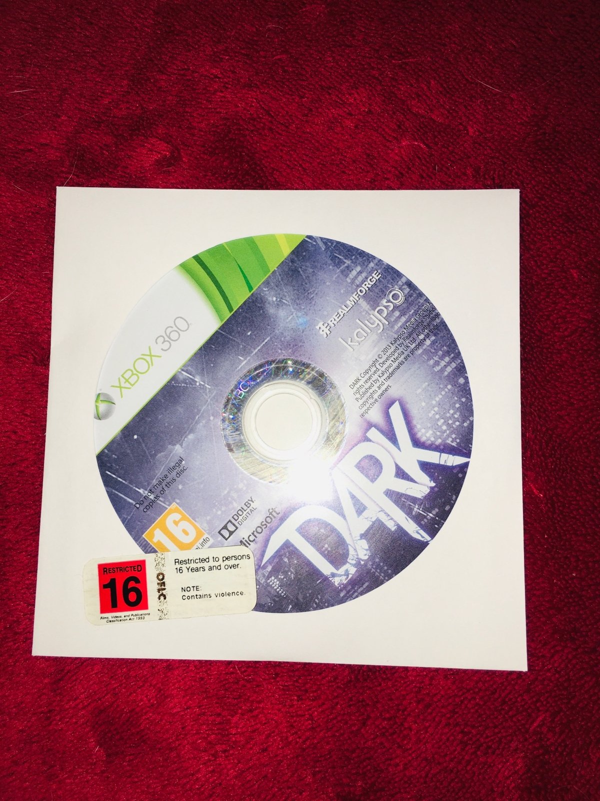 Dark - XBOX360 Game - Xbox 360, Games, Action and adventure - Level Up Gaming NZ