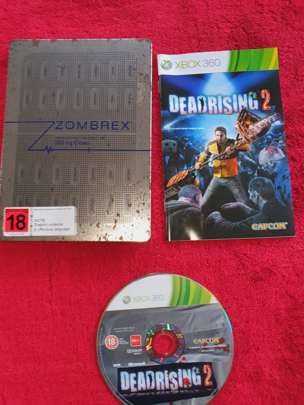 Dead Rising 2: Zombrex Steelbook Edition - 8.5/10! XBOX360 Game - Xbox 360, Games, Action and adventure - Level Up Gaming NZ