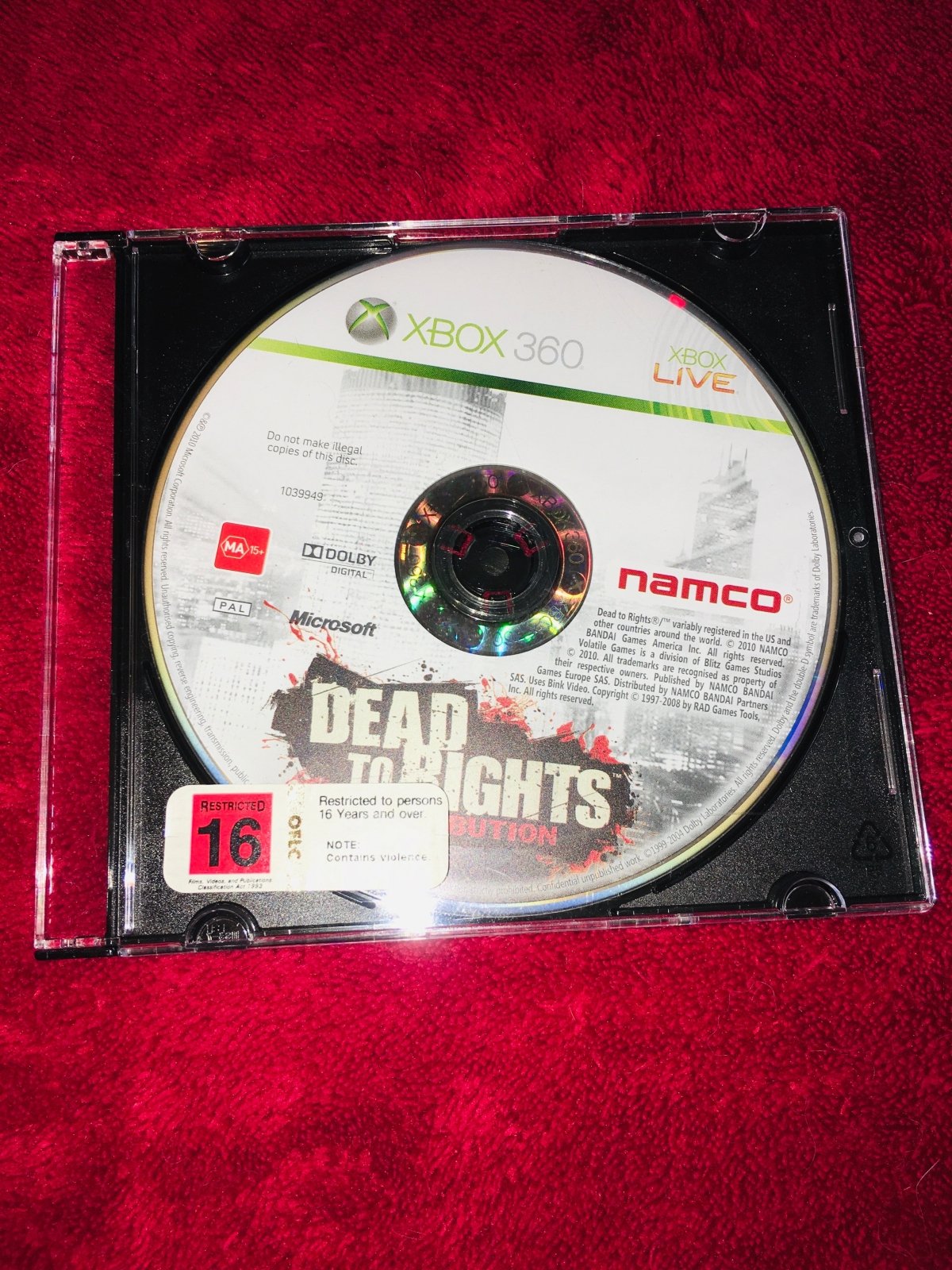 Dead to Rights: Retribution - XBOX360 Game - Xbox 360, Games, Shooter - Level Up Gaming NZ