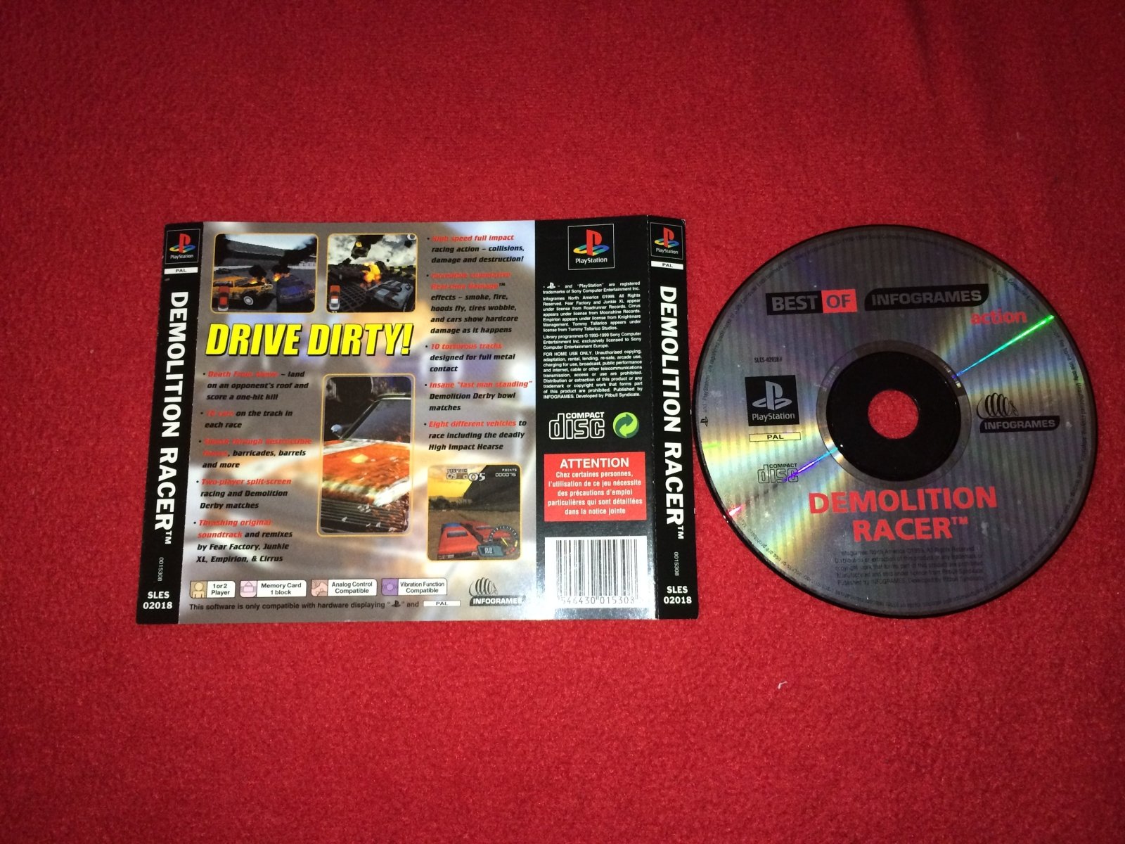 Demolition Racer - PS1 Game - PlayStation, Games, Driving and racing - Level Up Gaming NZ
