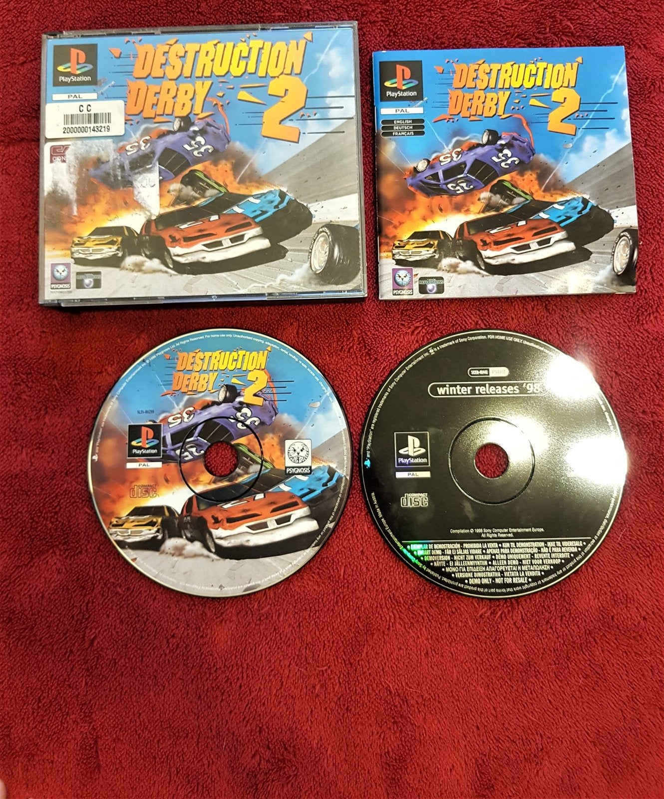 Destruction Derby 2 - BLACK LABEL PS1 Game - PlayStation, Games, Driving and racing - Level Up Gaming NZ