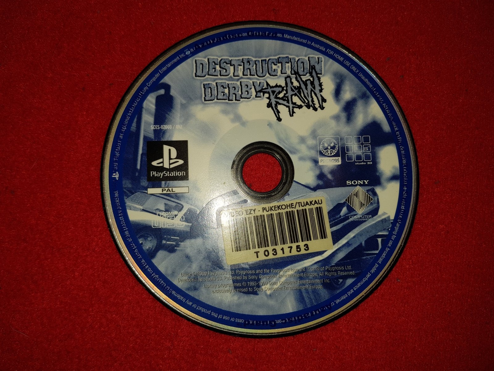 Destruction Derby Raw - PS1 Game - PlayStation, Games, Driving and racing - Level Up Gaming NZ