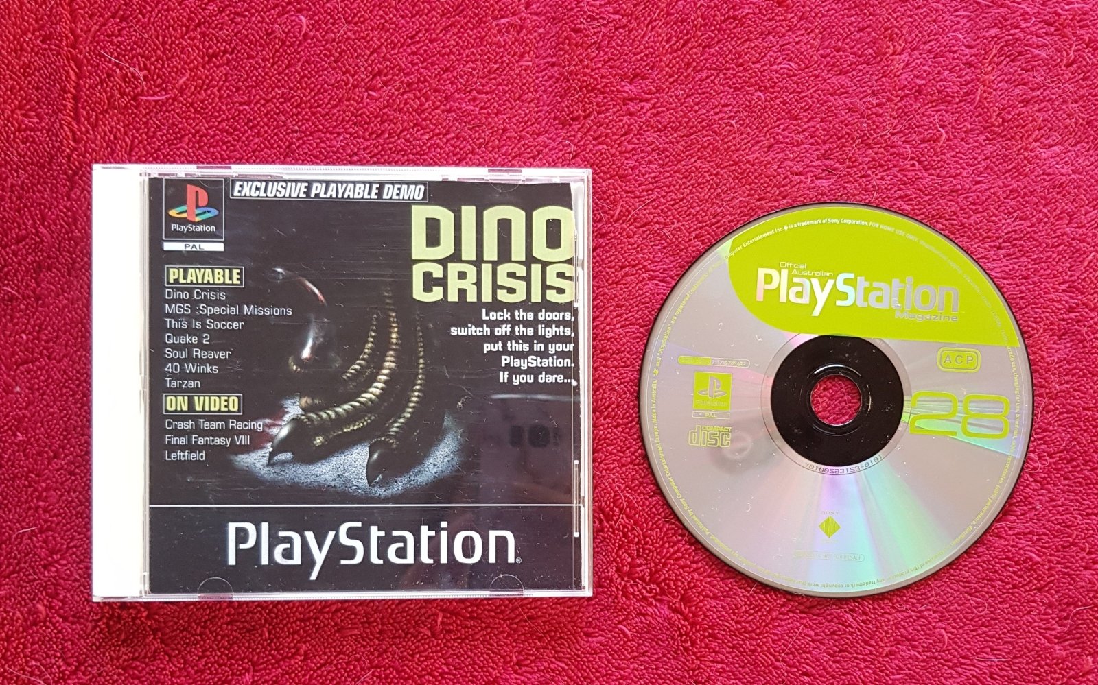 Dino Crisis and Other Demos: Playstation Magazine 28 - PS1 Game Demo - PlayStation, Games, Action and adventure - Level Up Gaming NZ