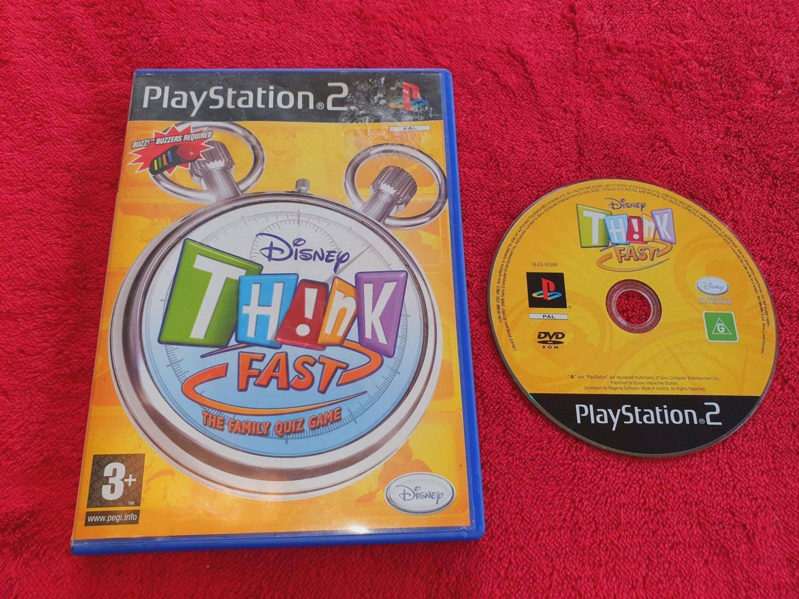 Disney Think Fast - PS2 Game - PlayStation 2, Games, Music and party - Level Up Gaming NZ