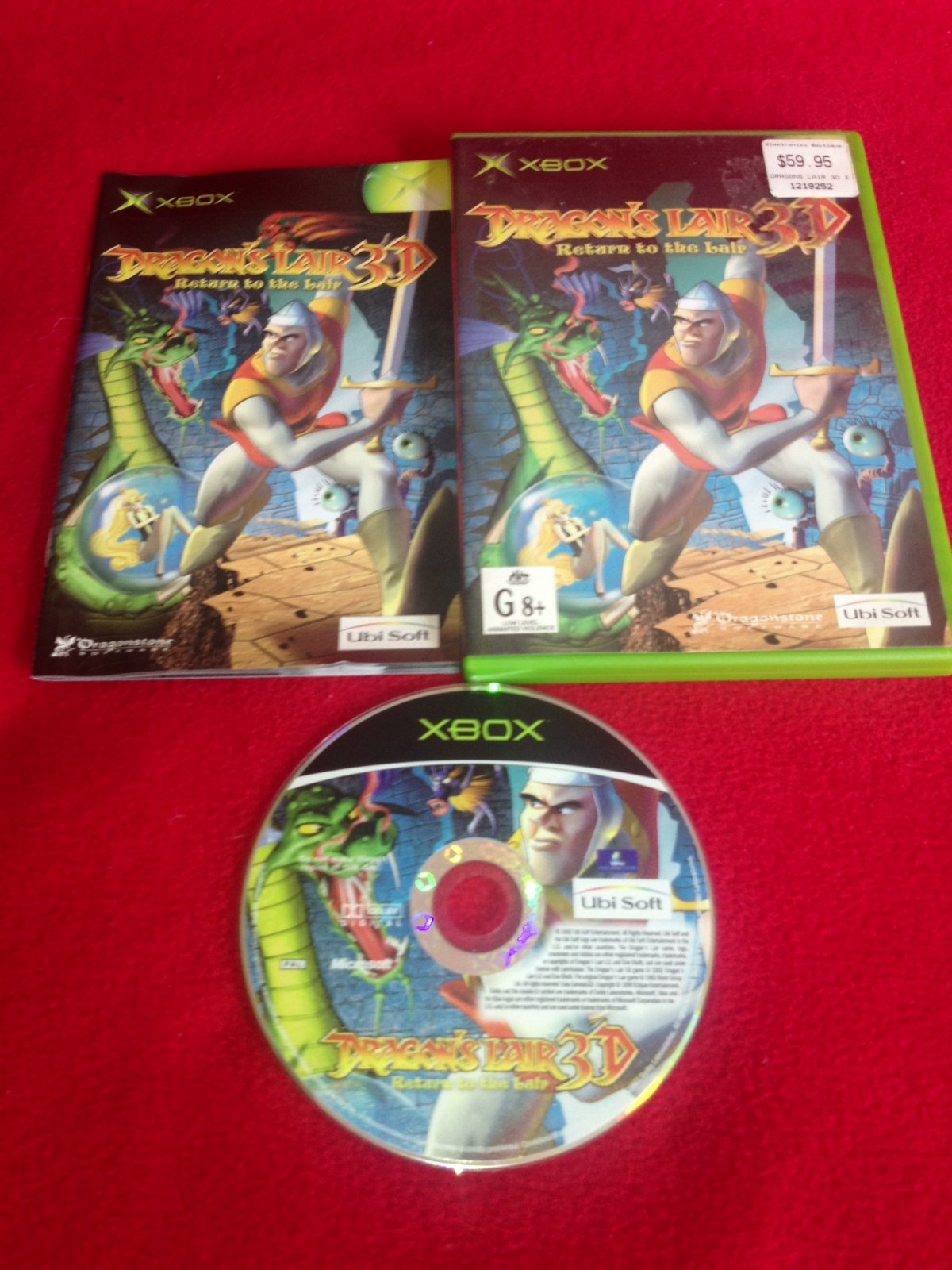 Dragon's Lair 3D - RARE XBOX Game - Xbox, Games, Action and adventure - Level Up Gaming NZ
