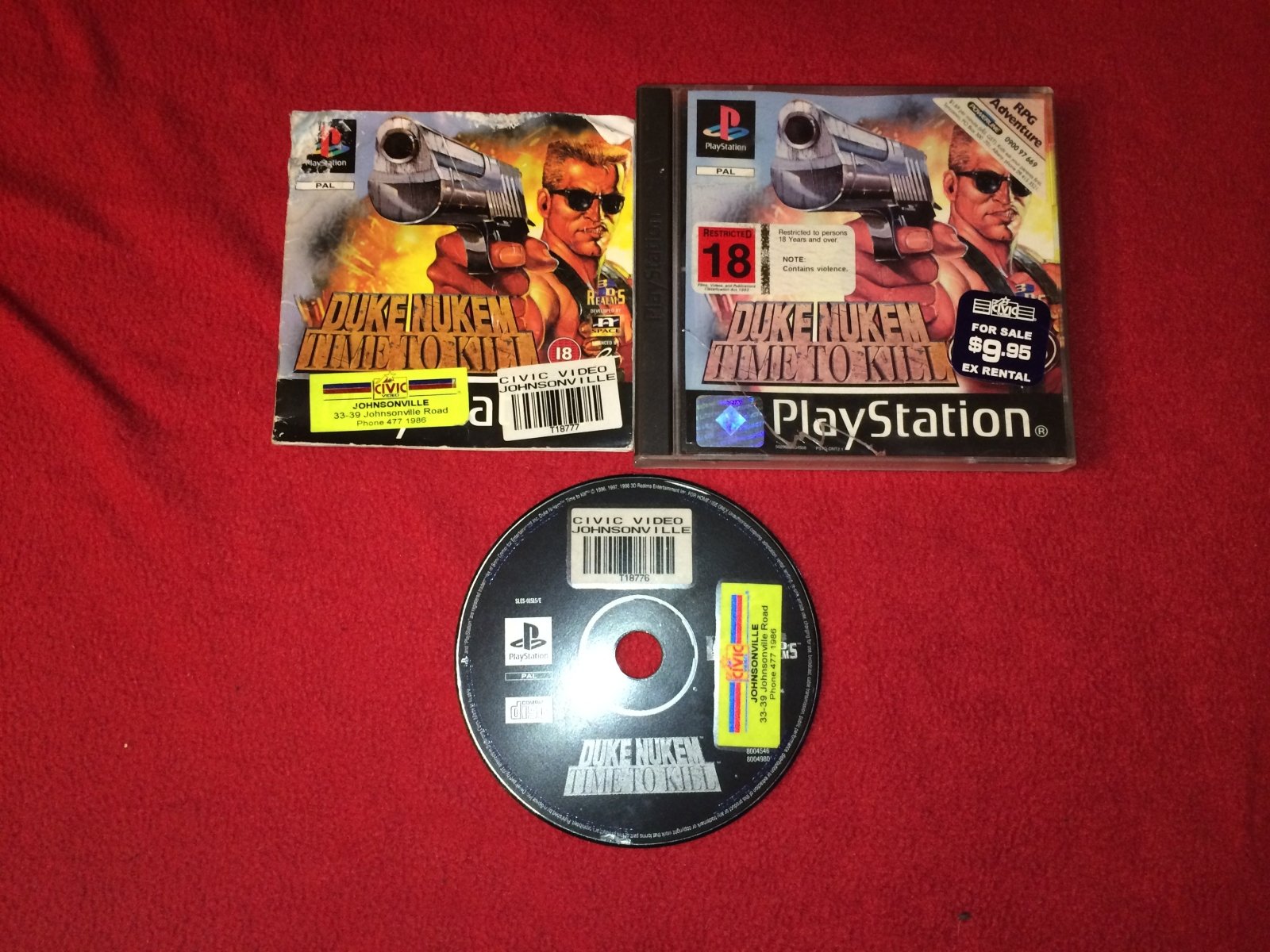 Duke Nukem: Time to Kill - PS1 Game - PlayStation, Games, Shooter - Level Up Gaming NZ