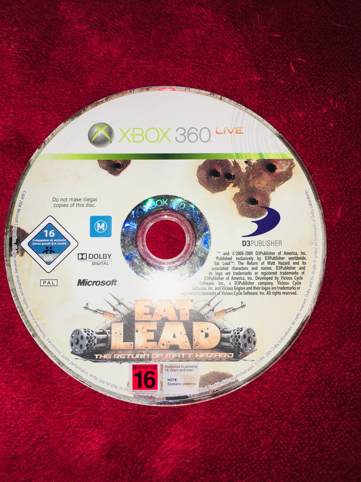 Eat Lead: The Return of Matt Hazard - RARE XBOX360 Game - Xbox 360, Games, Shooter - Level Up Gaming NZ