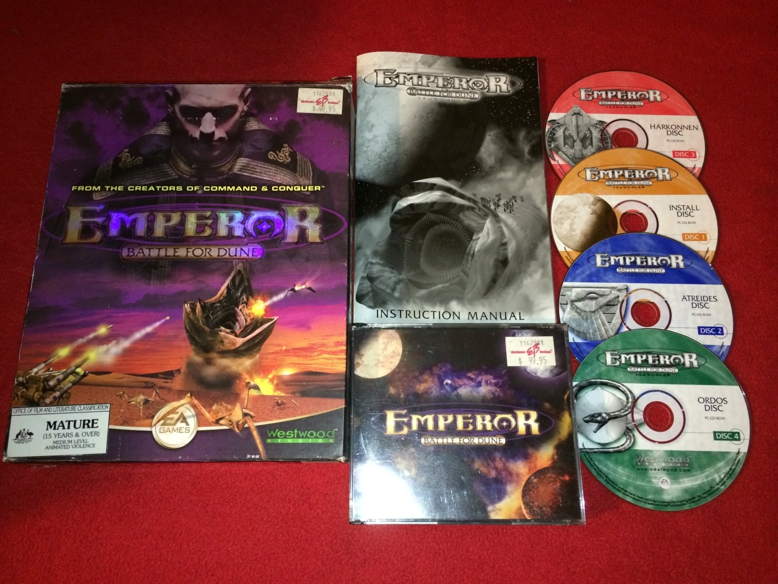 Emperor: Battle for Dune * RARE + BOXED PC Game - PC games, Strategy and puzzle - Level Up Gaming NZ