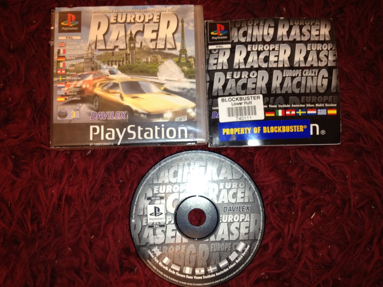Europe Racer - PS1 Game - PlayStation, Games, Driving and racing - Level Up Gaming NZ