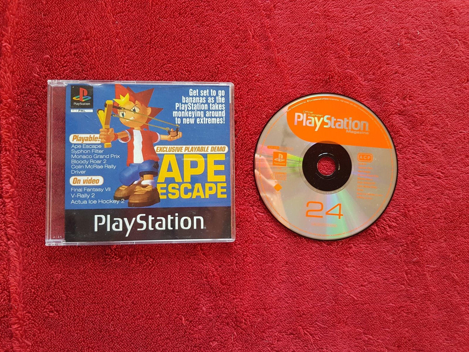 Ape Escape and Other Demos: Playstation Magazine 24 - PS1 Game Demo - PlayStation, Games, Action and adventure - Level Up Gaming NZ