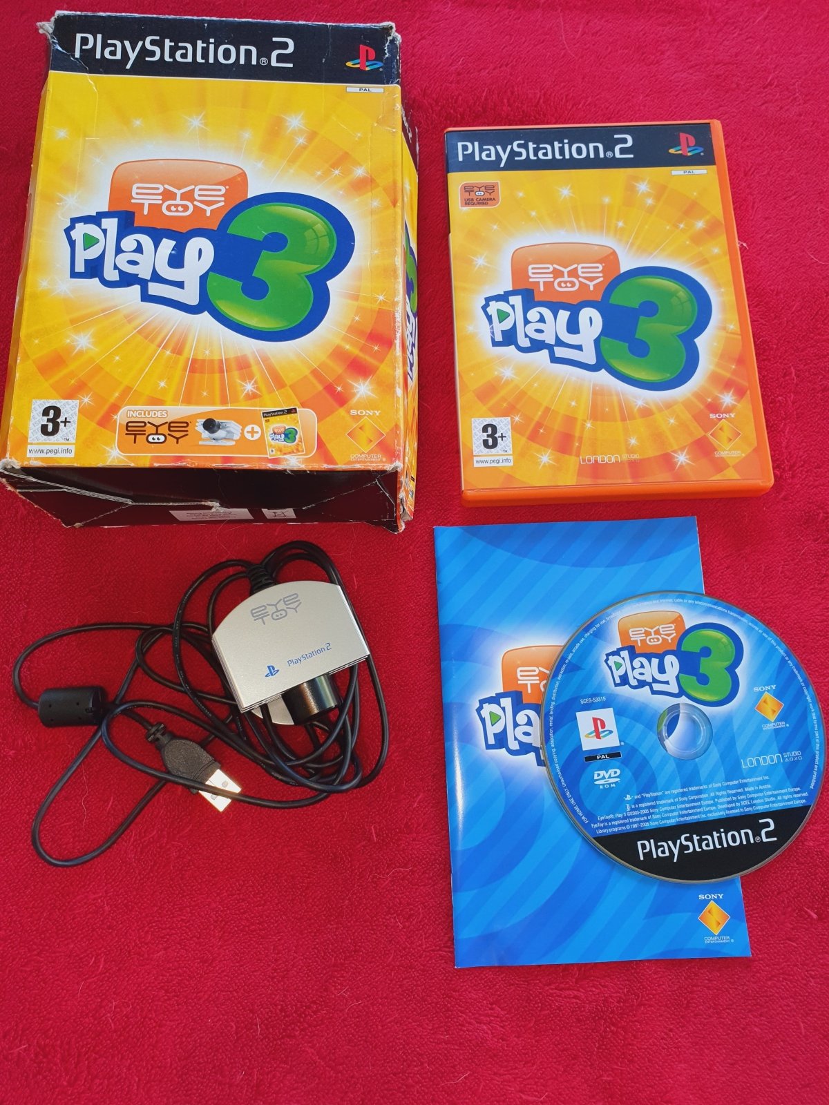 EyeToy: Play 3 WITH CAMERA - PS2 Game - PlayStation 2, Games, Music and party - Level Up Gaming NZ