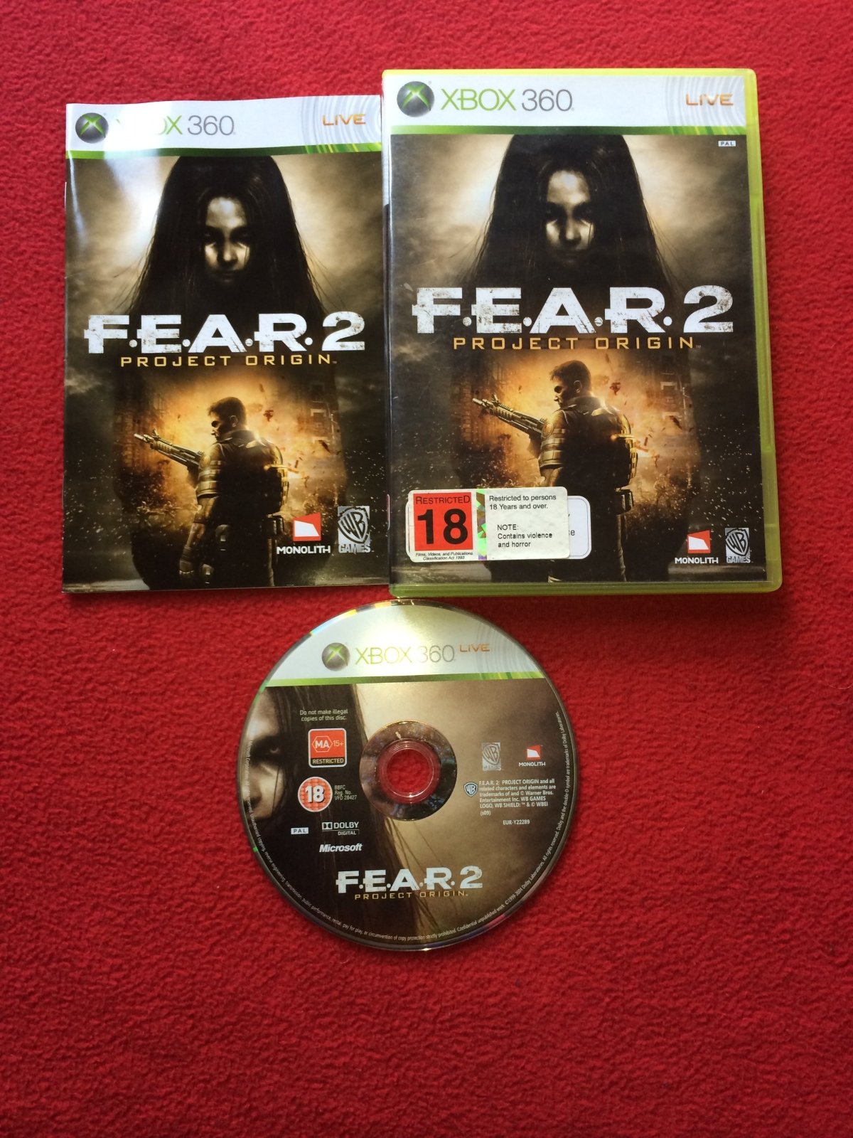 FEAR 2: Project Origin - XBOX360 Game - Xbox 360, Games, Shooter - Level Up Gaming NZ