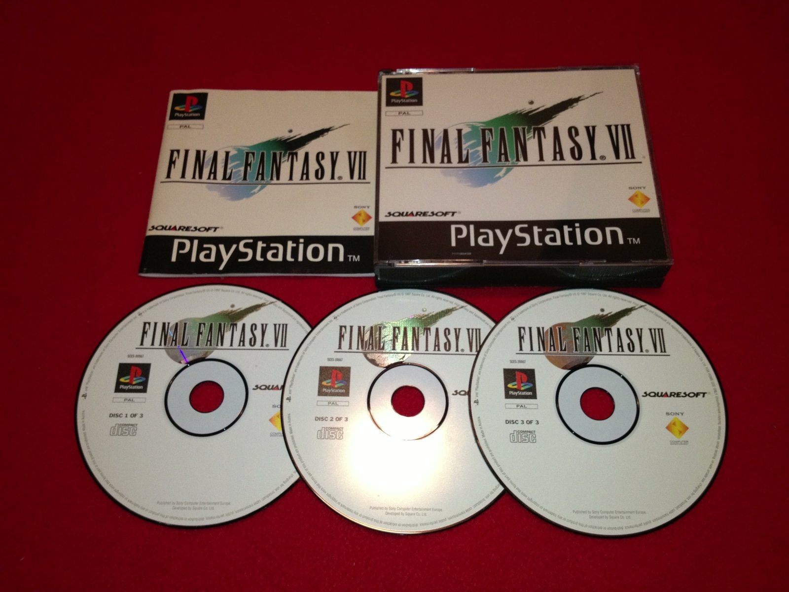 Final Fantasy VII - PS1 Game *BLACK LABEL* - PlayStation, Games, Role playing - Level Up Gaming NZ