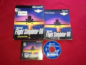 Microsoft Flight Simulator 98 - RARE PC Game with LARGE box