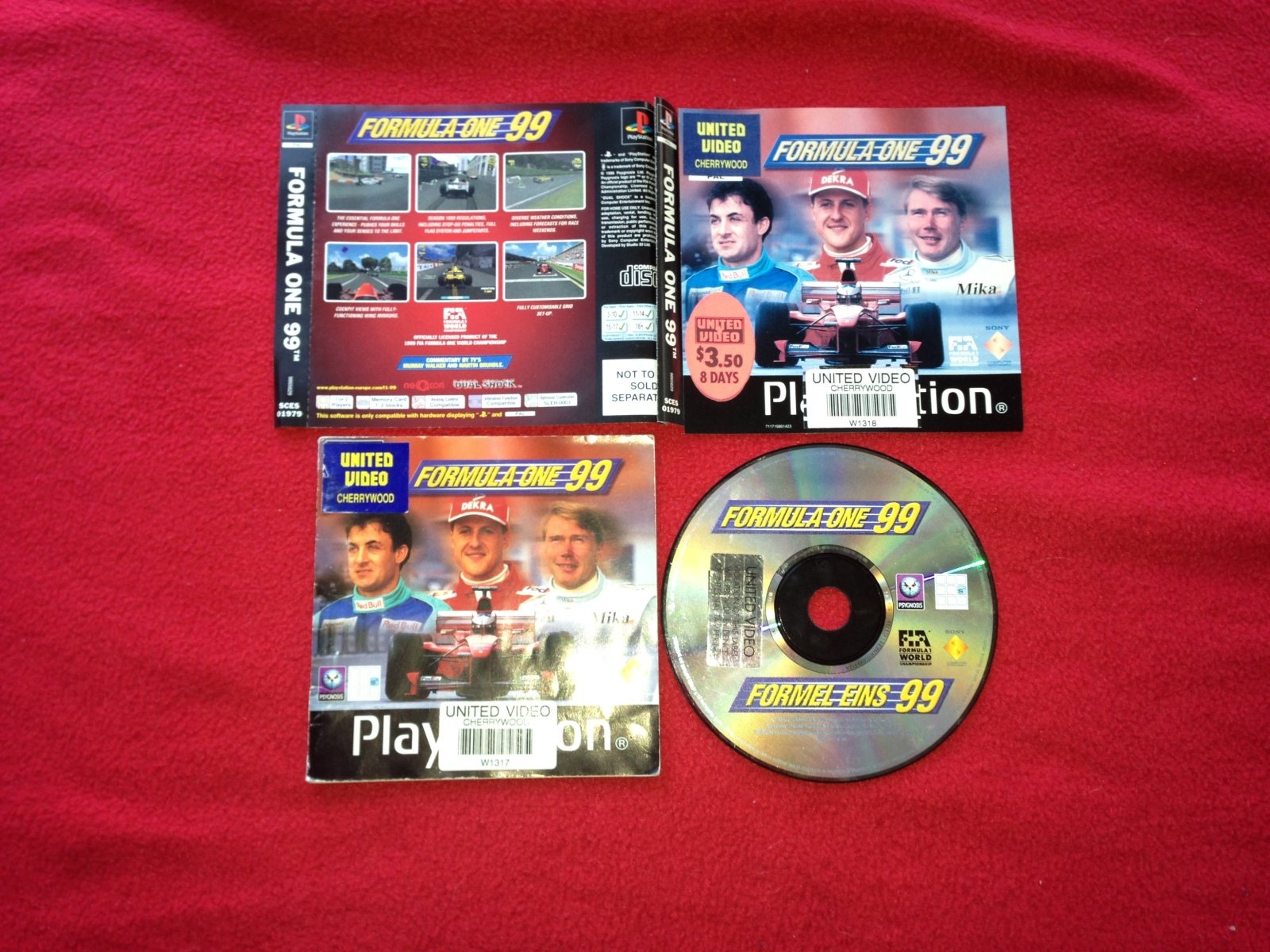 Formula One 99 - PS1 Game - PlayStation, Games, Driving and racing - Level Up Gaming NZ