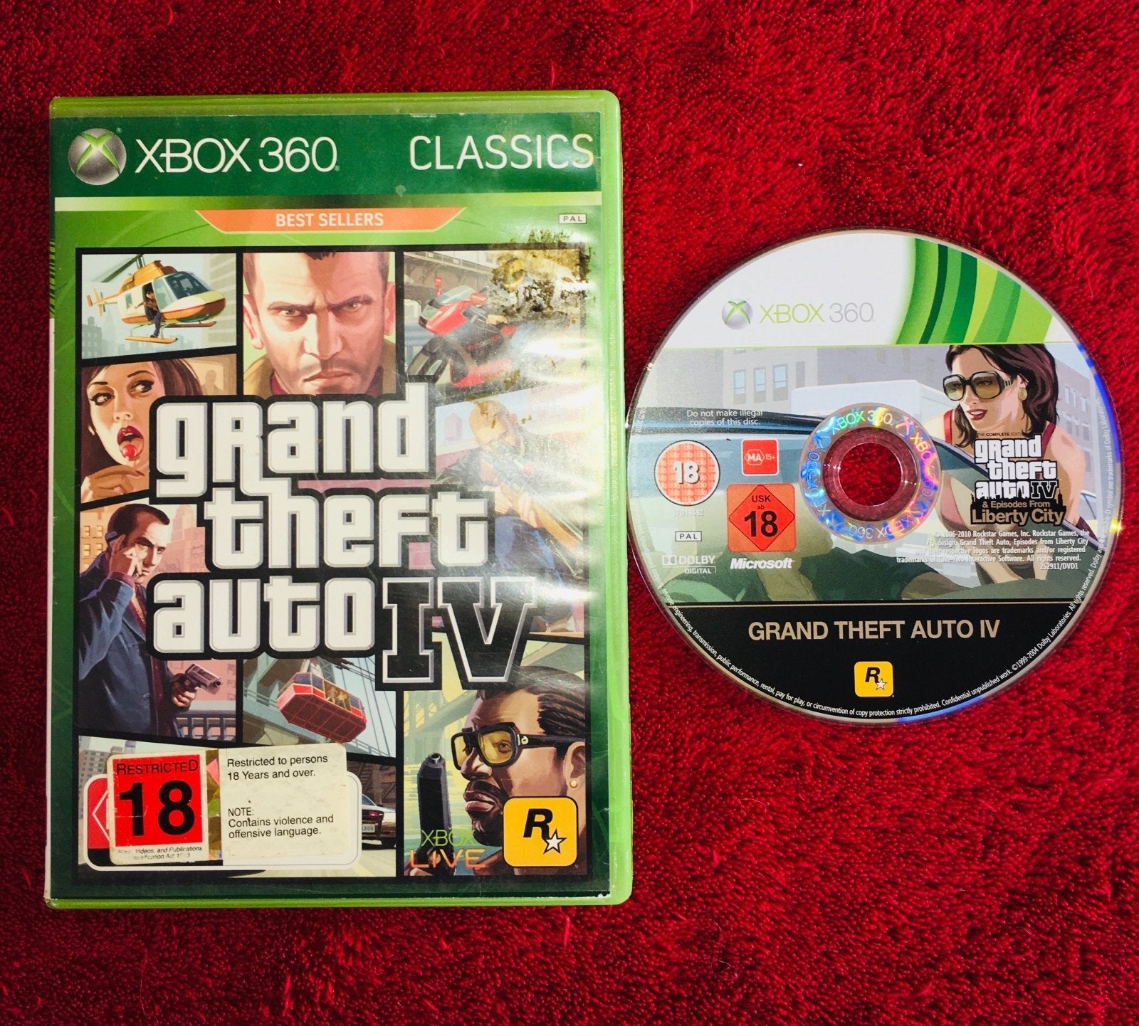 Grand Theft Auto 4 - 10/10! XBOX360 Game - Xbox 360, Games, Action and adventure - Level Up Gaming NZ