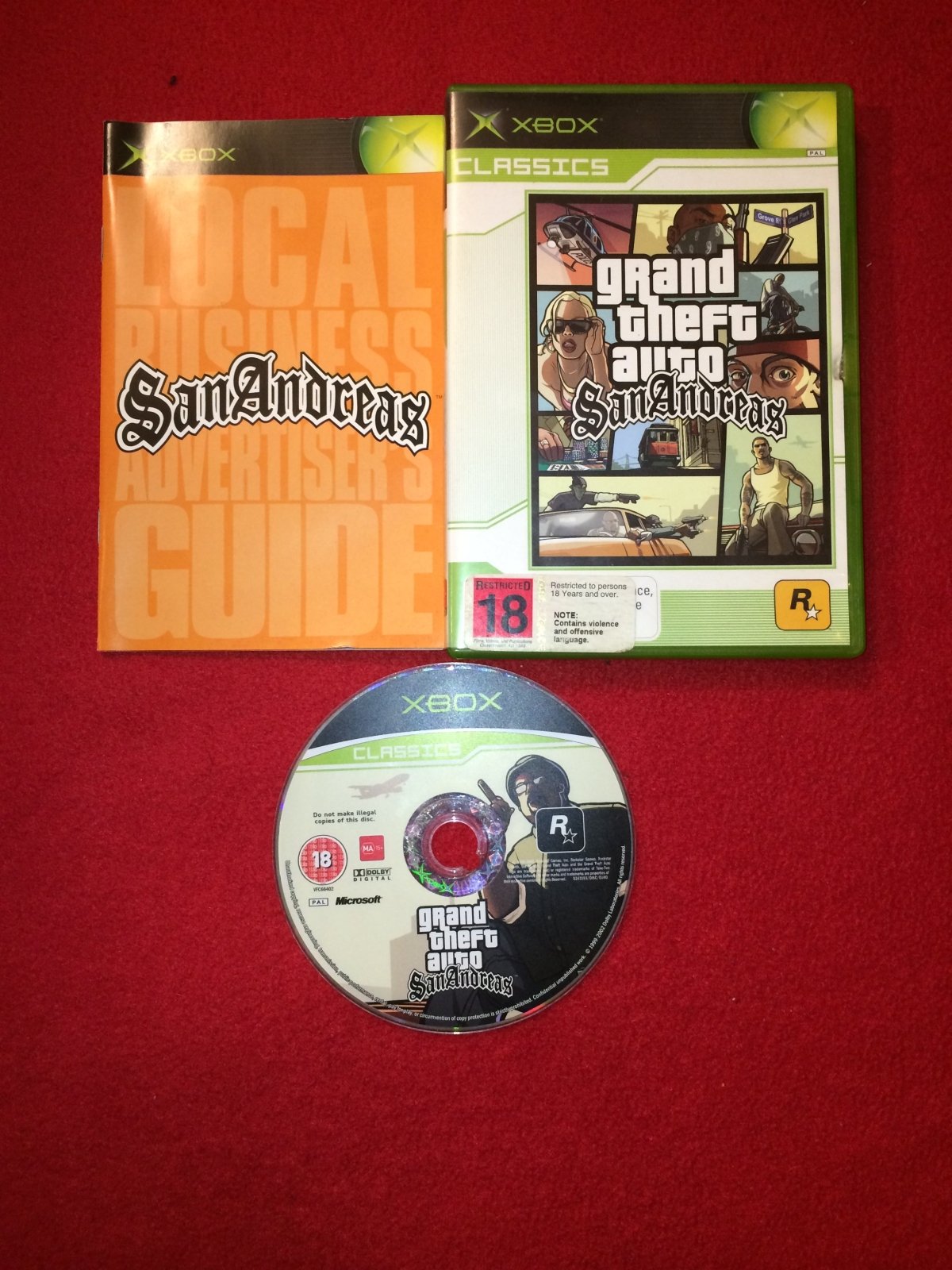 Grand Theft Auto: San Andreas - XBOX Game - Xbox, Games, Action and adventure - Level Up Gaming NZ