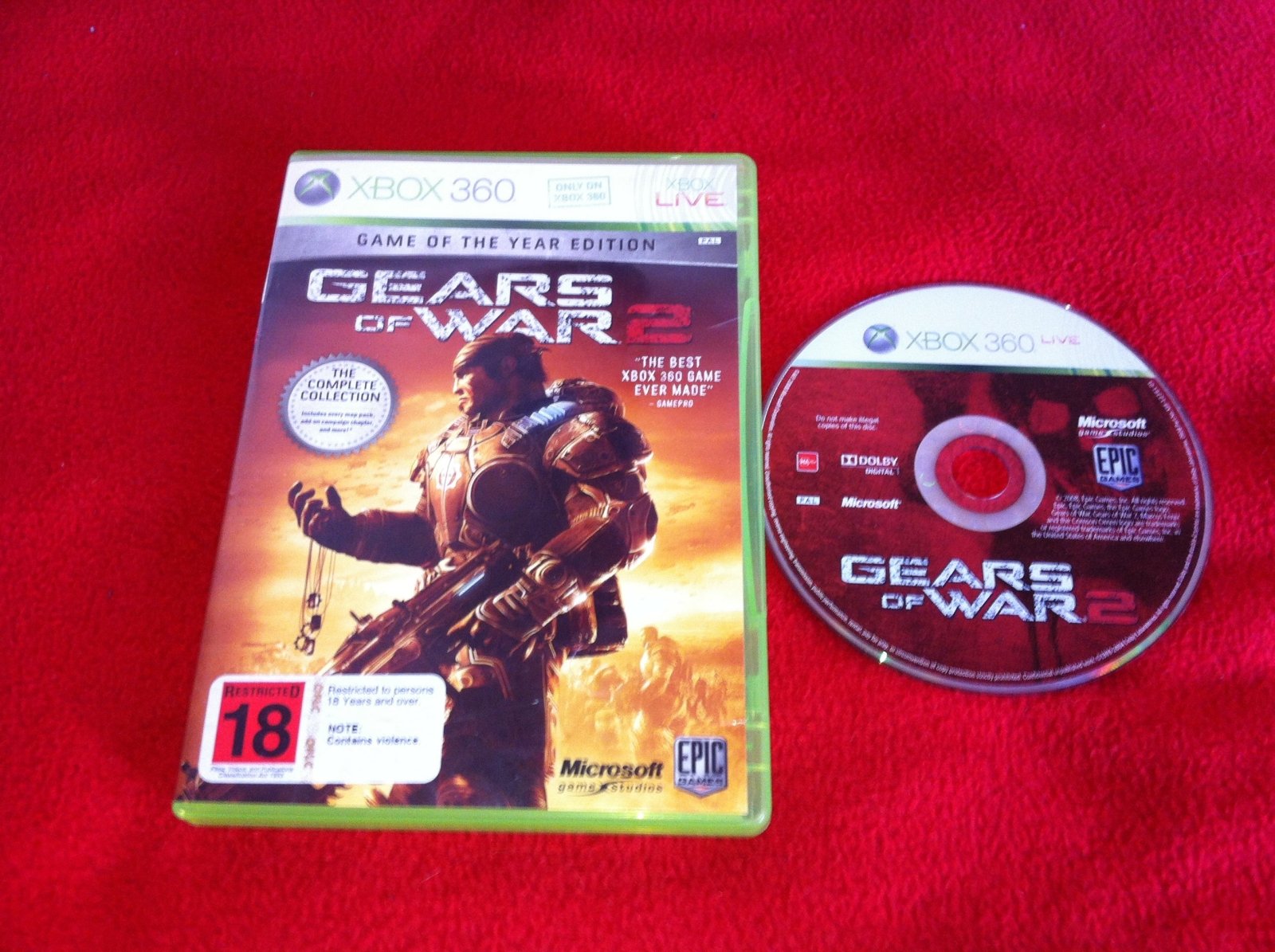 Gears of War 2 - 9/10! XBOX360 Game - Xbox 360, Games, Shooter - Level Up Gaming NZ