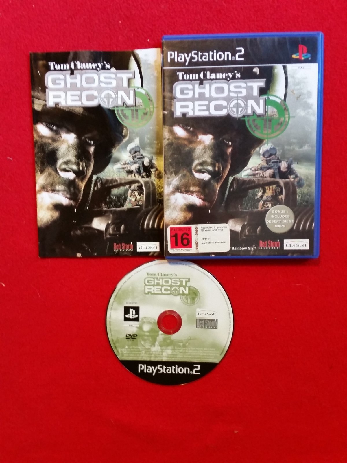 Tom Clancy's Ghost Recon - AS NEW PS2 Game - PlayStation 2, Games, Shooter - Level Up Gaming NZ