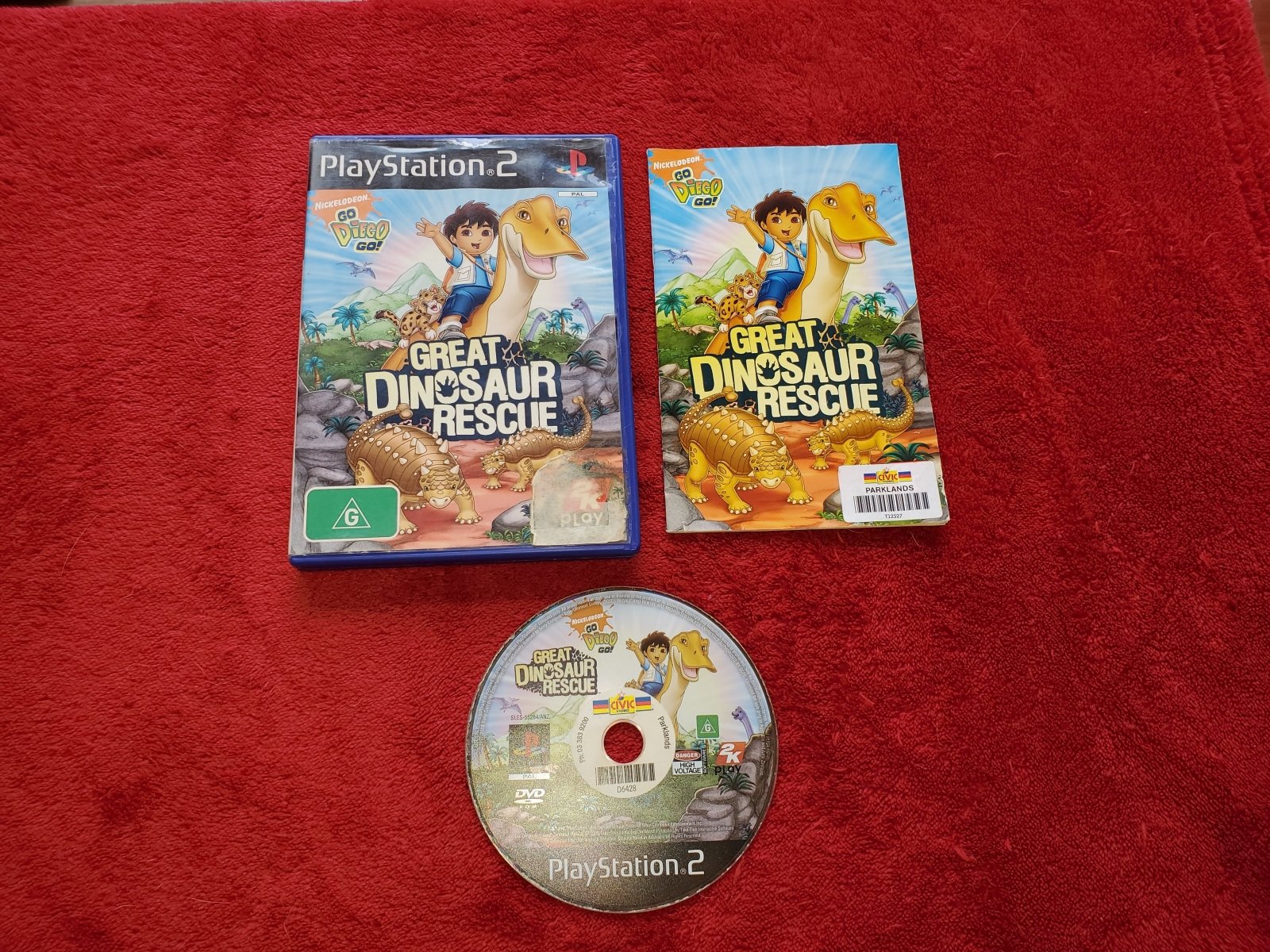 Go Diego Go! Great Dinosaur Rescue - PS2 Game - PlayStation 2, Games, Action and adventure - Level Up Gaming NZ